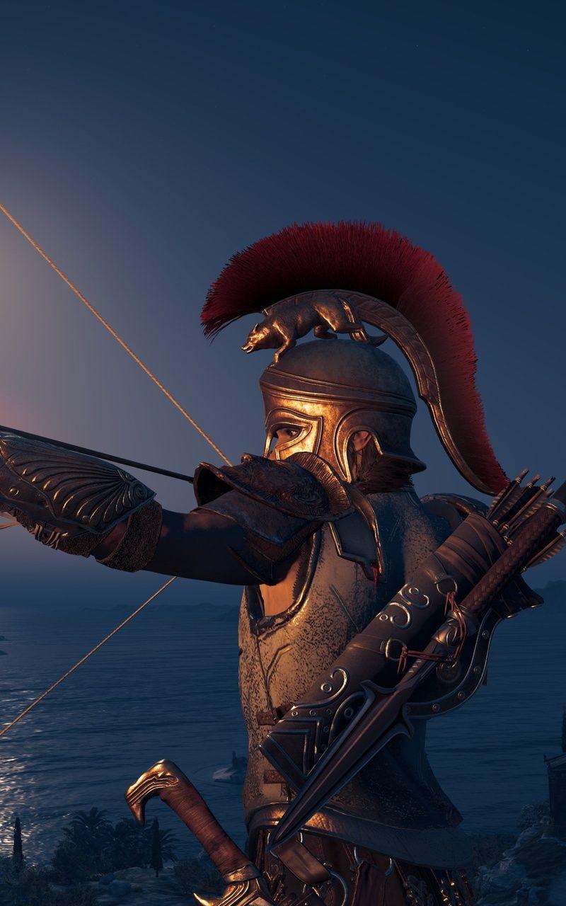 800x1280 4k Assassins Creed Odyssey Bow And Arrow Nexus Samsung Galaxy Tab Note Android Tablets HD 4k Wallpaper, Image, Background, Photo and Picture