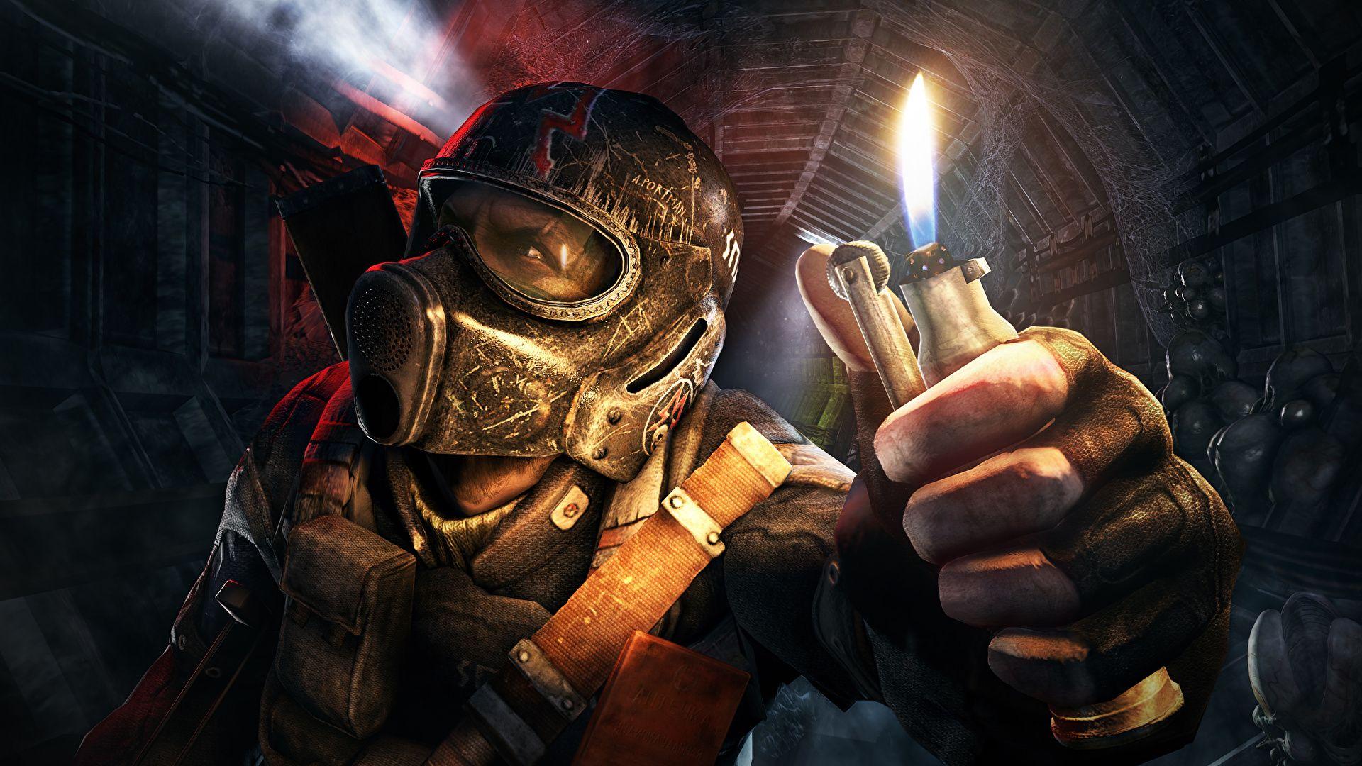 1920x1080 Desktop Wallpaper Metro 2033 Gas mask Last Light 3D 1920x1080