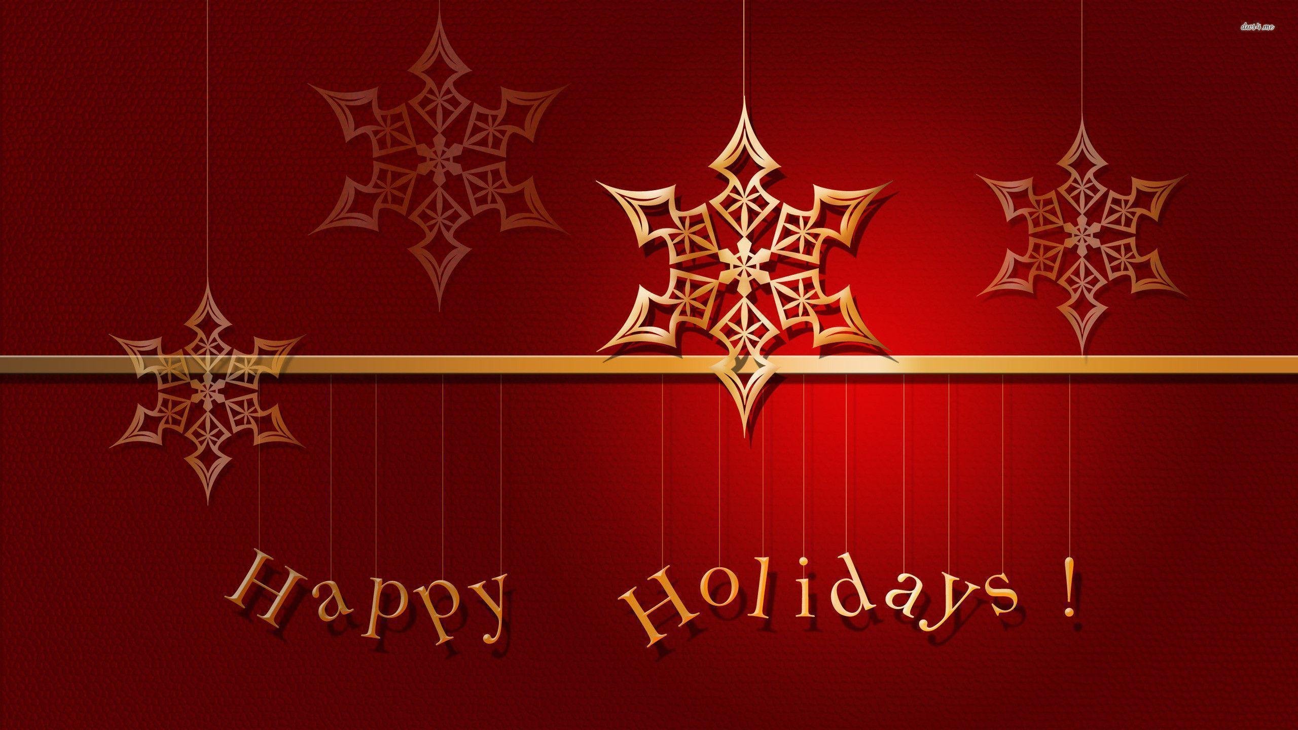 2560x1440 Happy Holidays Wallpaper HD