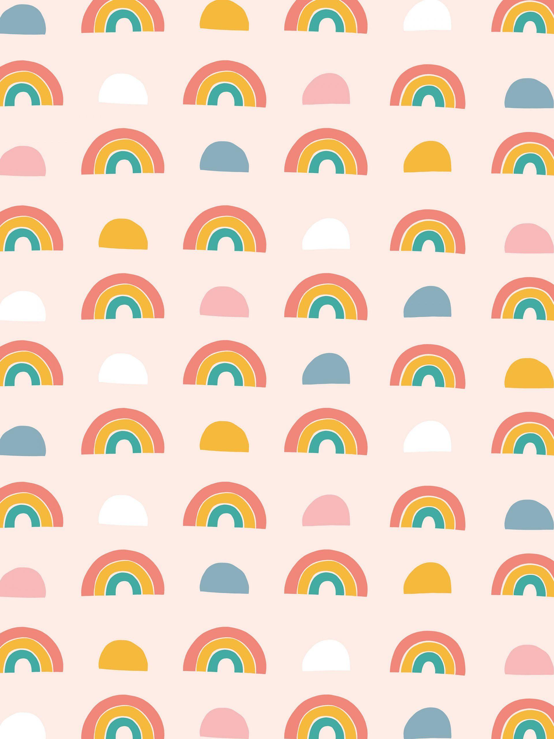 Cute Rainbow Clouds Background Wallpaper Image For Free Download  Pngtree
