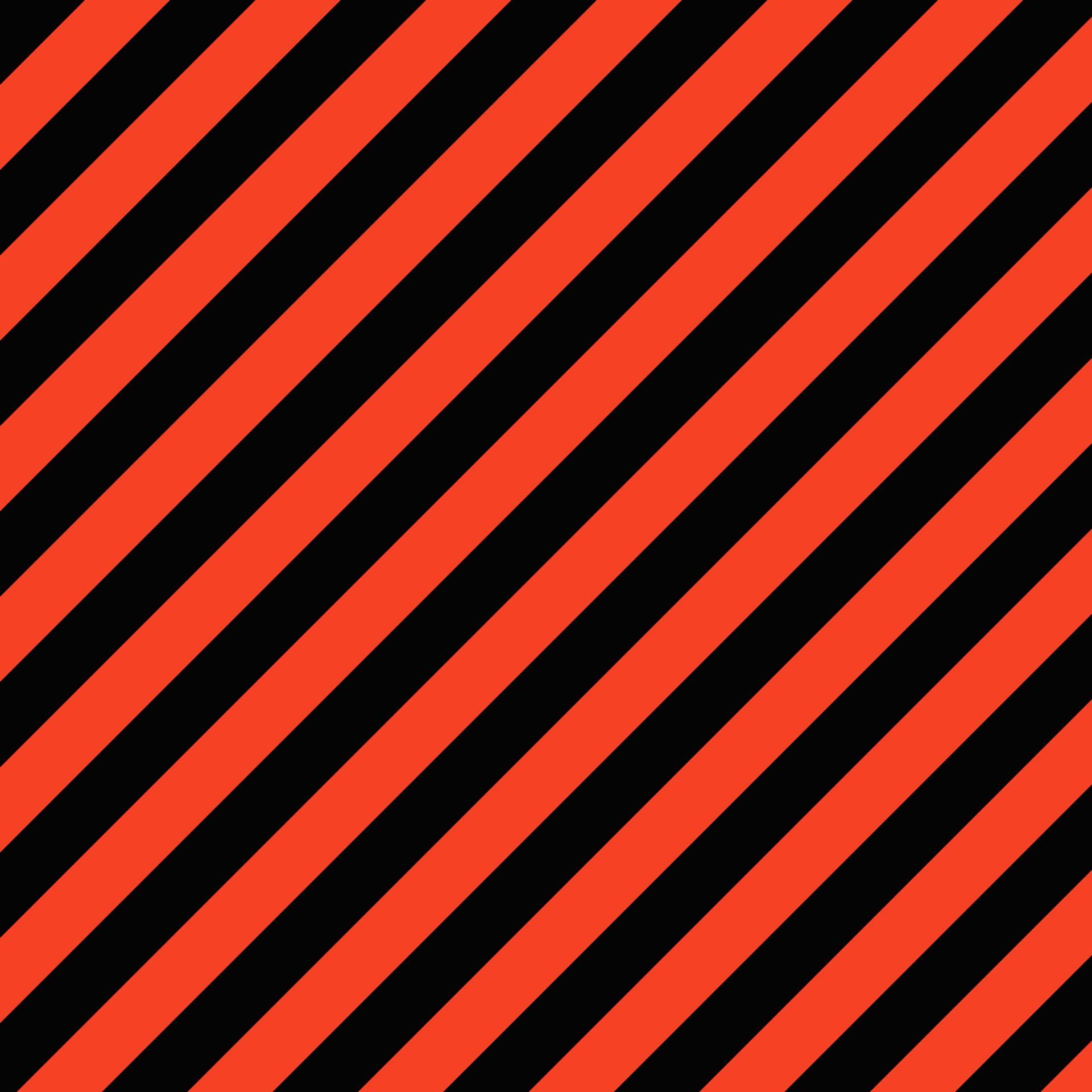 1920x1920 Orange, black, diagonal, stripes, wallpaper