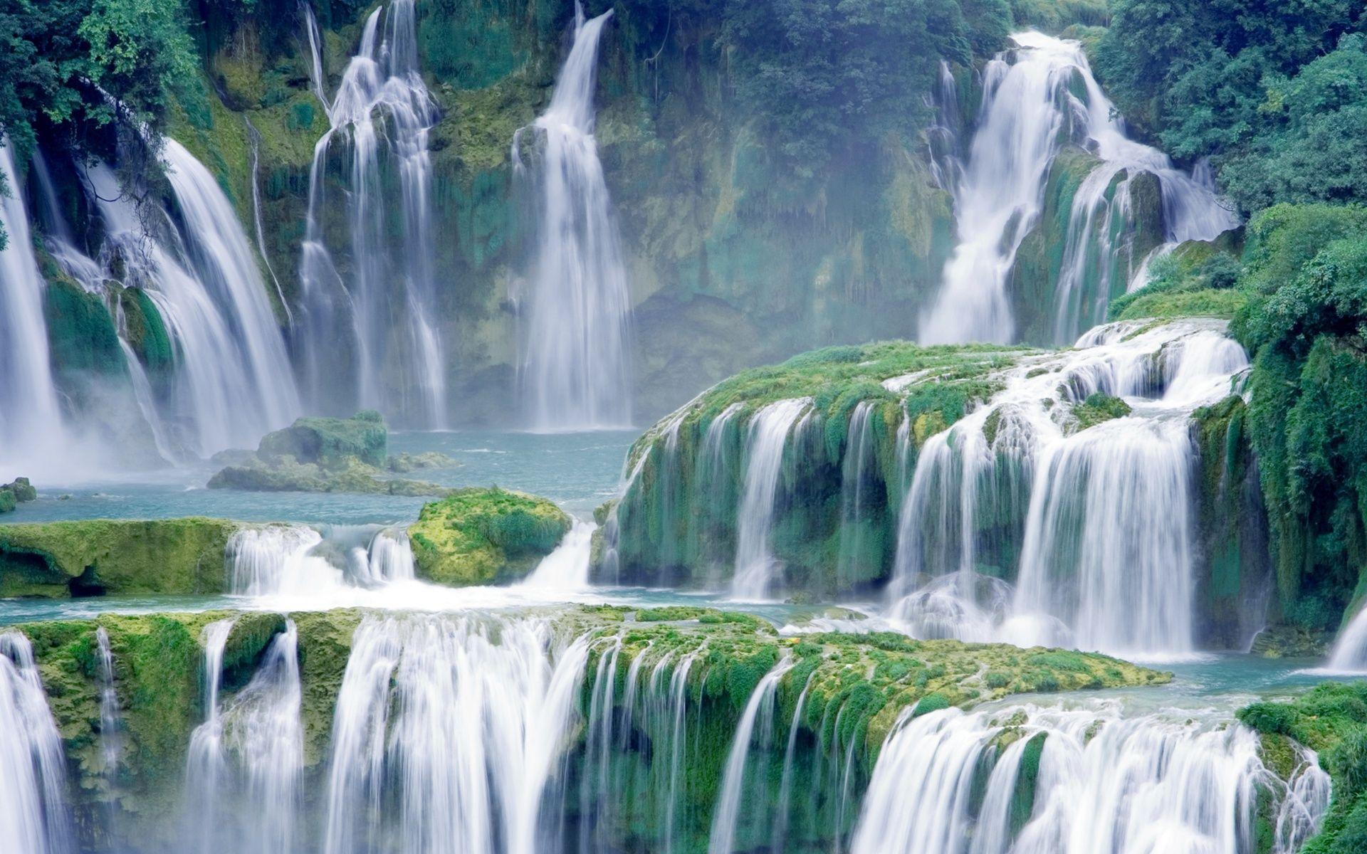 1920x1200 Wallpaper Waterfall Wallpaper. Waterfall wallpaper, Beautiful waterfalls, Waterfall