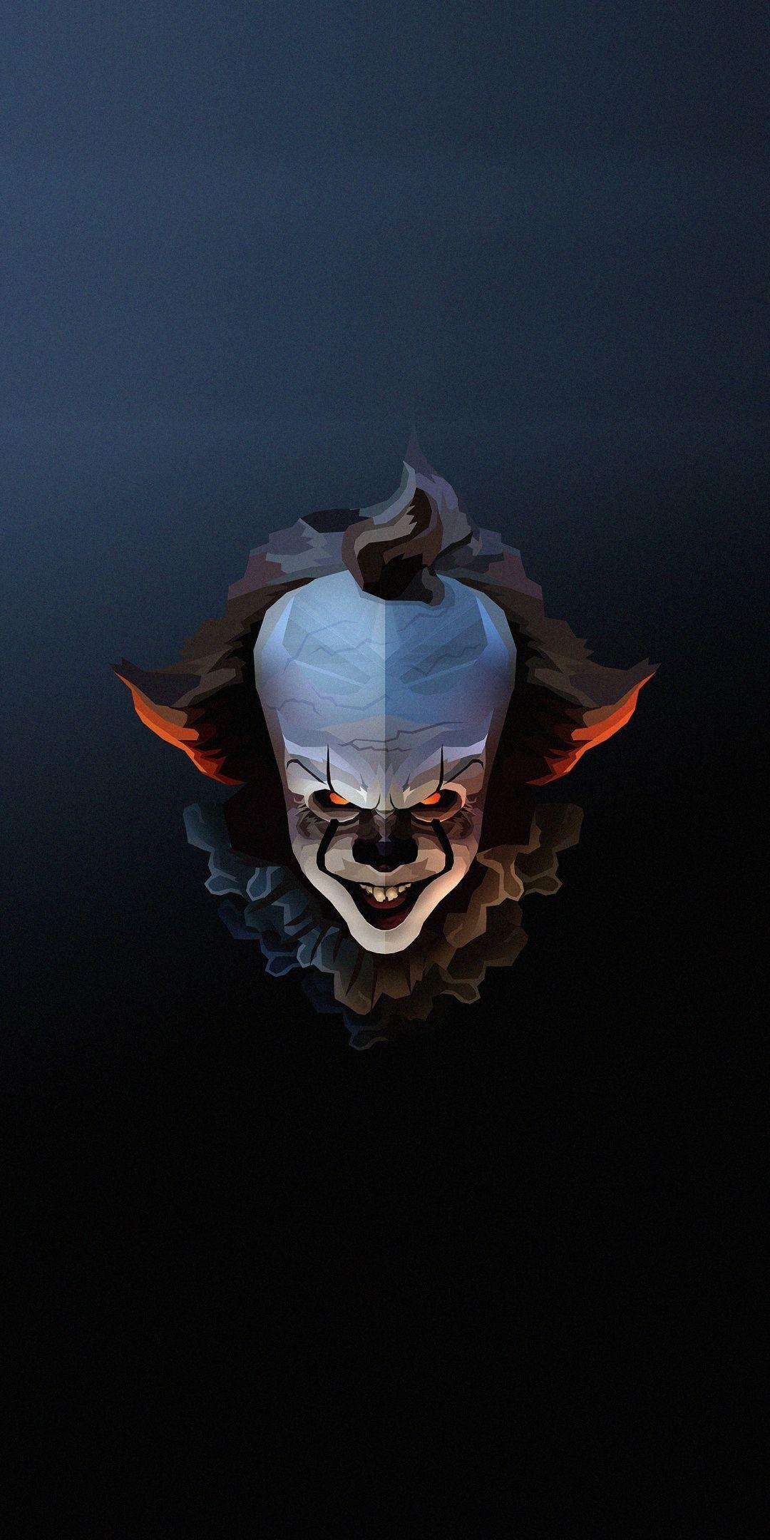 1080x2160 Pennywise, The Clown, halloween, artwork, 1080x2160 wallpaper. Pennywise the clown, Kaws wallpaper, Scary wallpaper