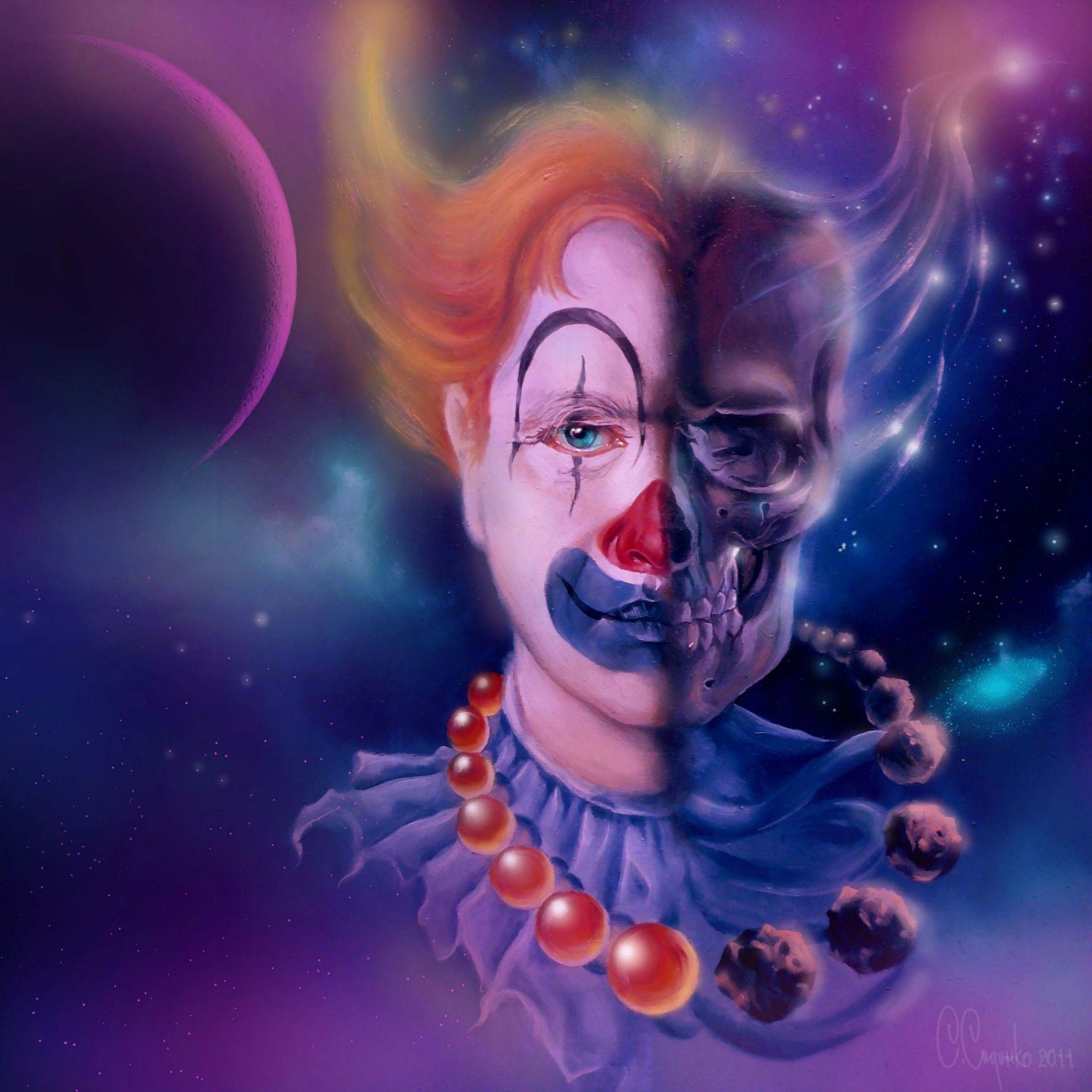 2048x2048 Colorful Clown to see more dark clown wallpaper!. Clown, Wallpaper, Dark