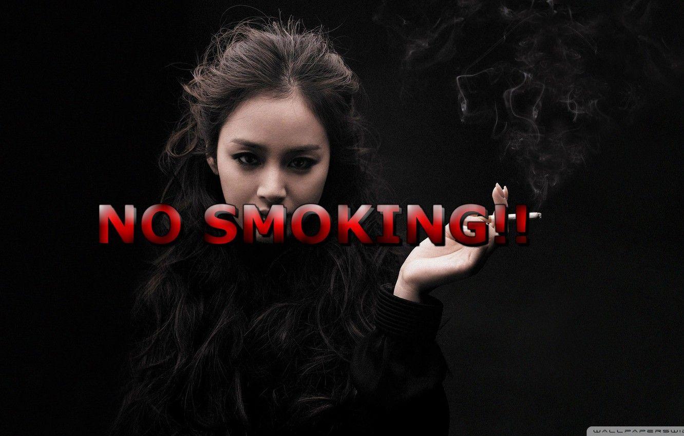 1332x850 Wallpaper girl, GoodFon, Text, NO SMOKING!!! image for desktop, section разное