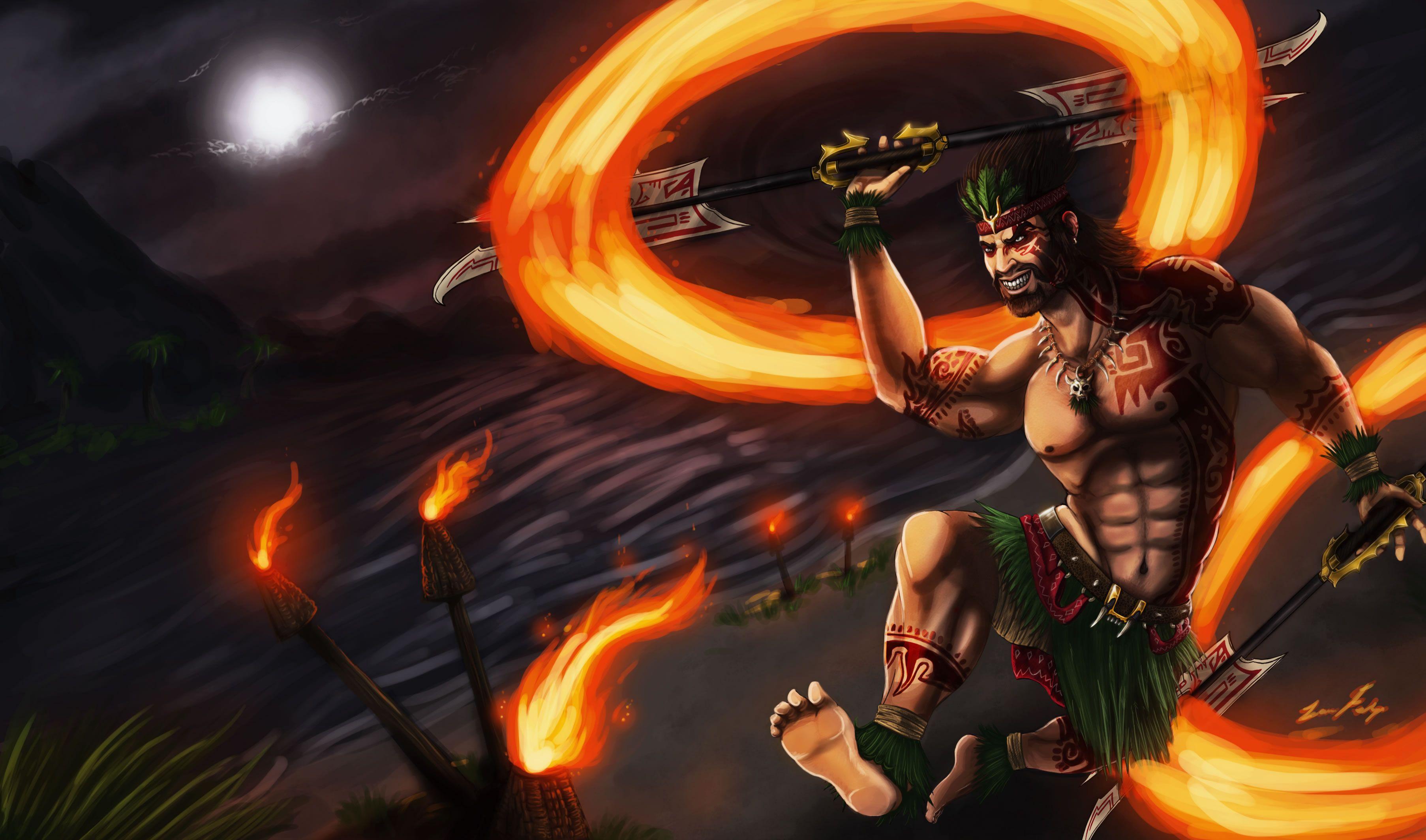 3612x2129 Draven Background Download Free