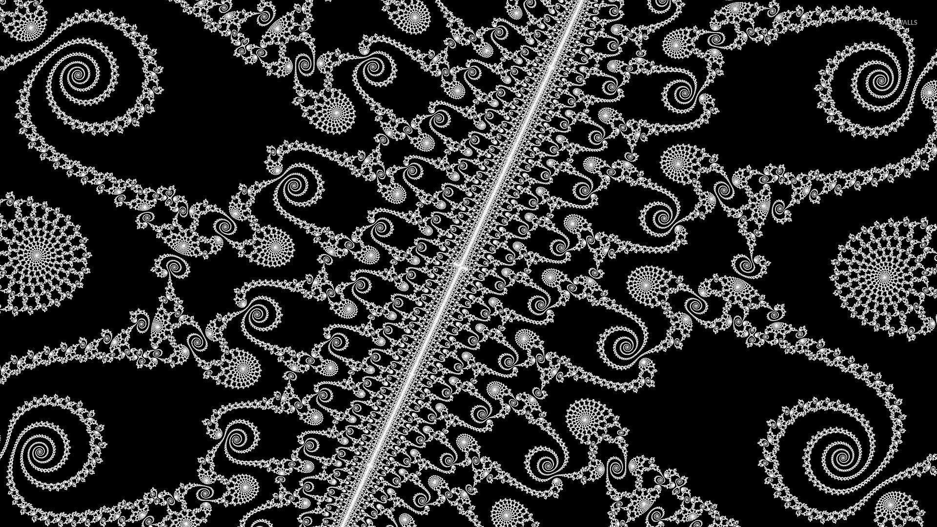 1920x1080 Black And White Fractal Spirals Wallpaper Black And White Wallpaper & Background Download