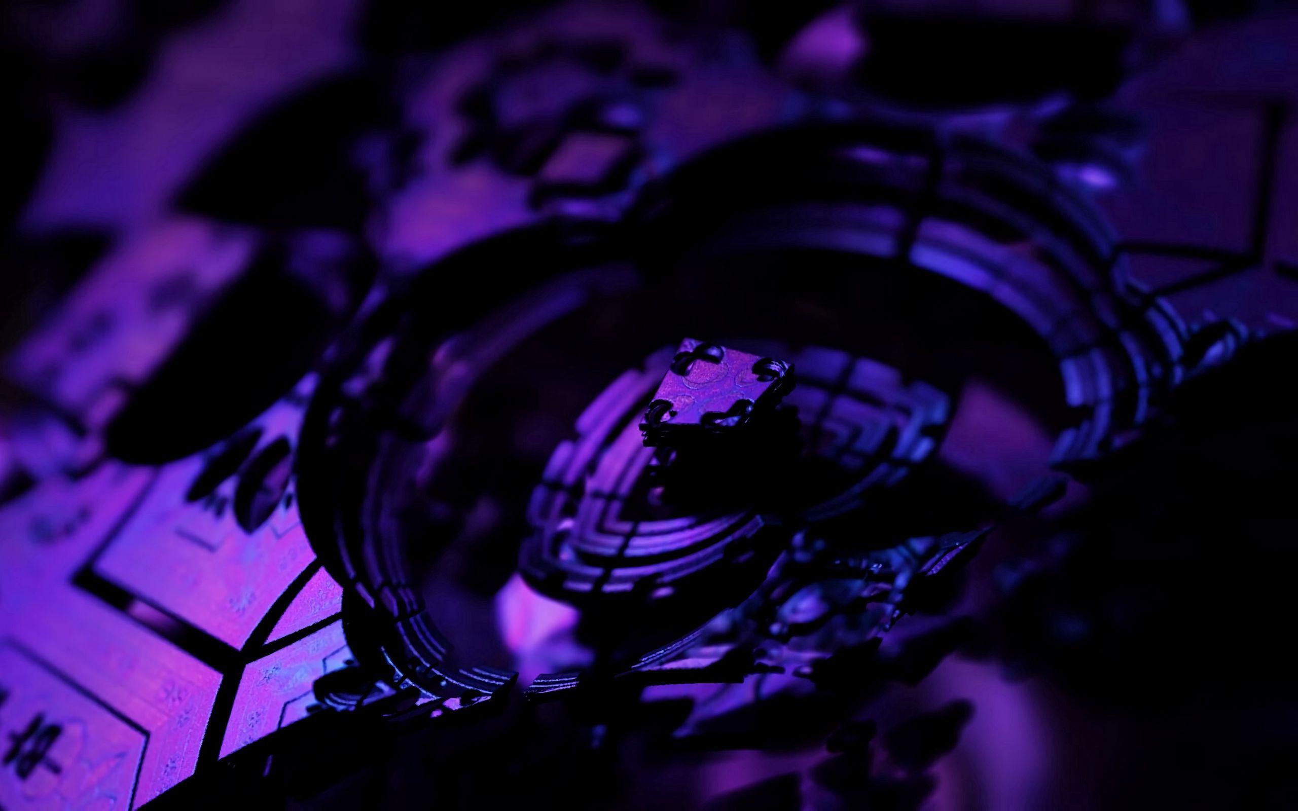2560x1600 Download wallpaper 2560x1600 fractal, 3D, dark, purple widescreen 16:10 HD background