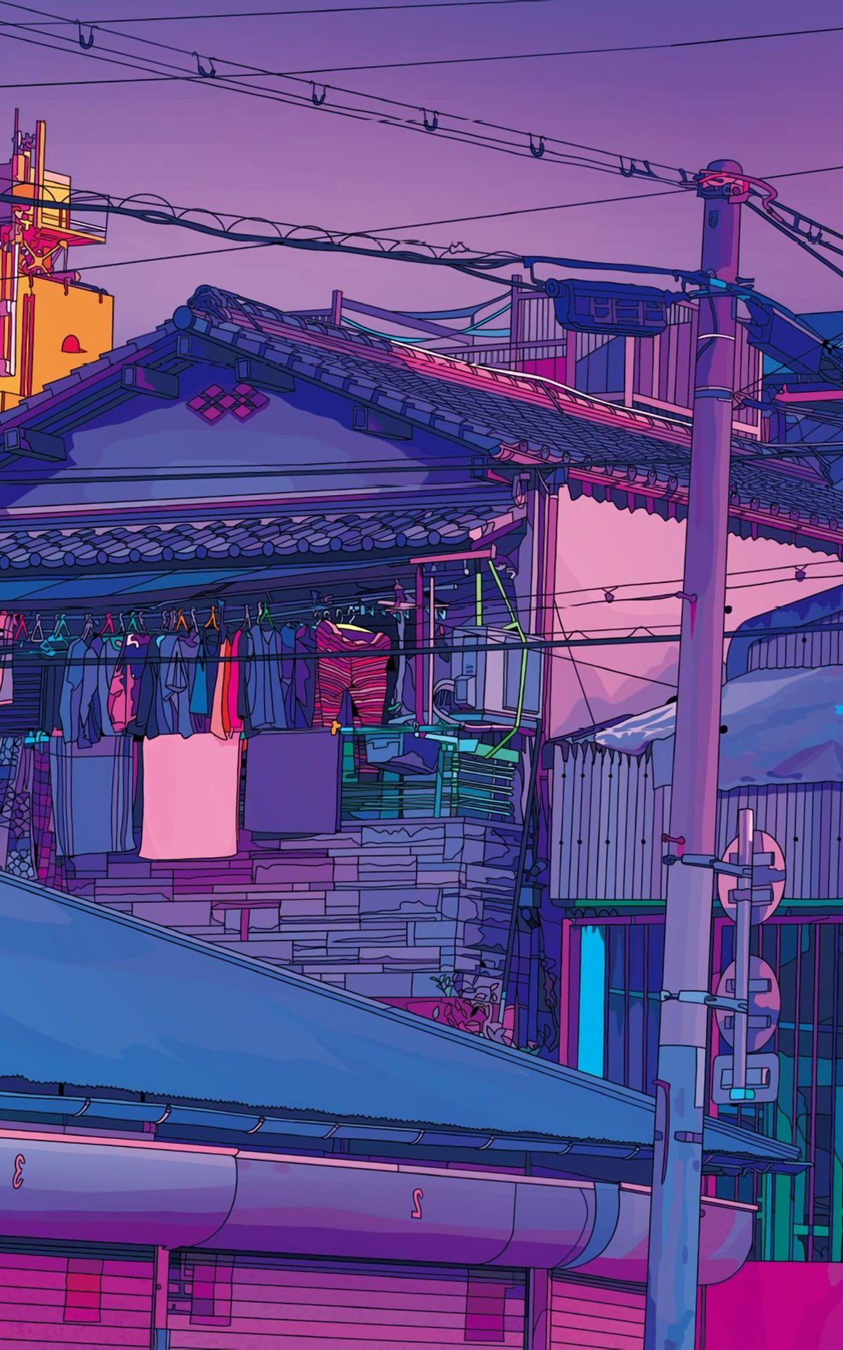 Tokyo Purple Wallpapers Top Free Tokyo Purple Backgrounds Wallpaperaccess
