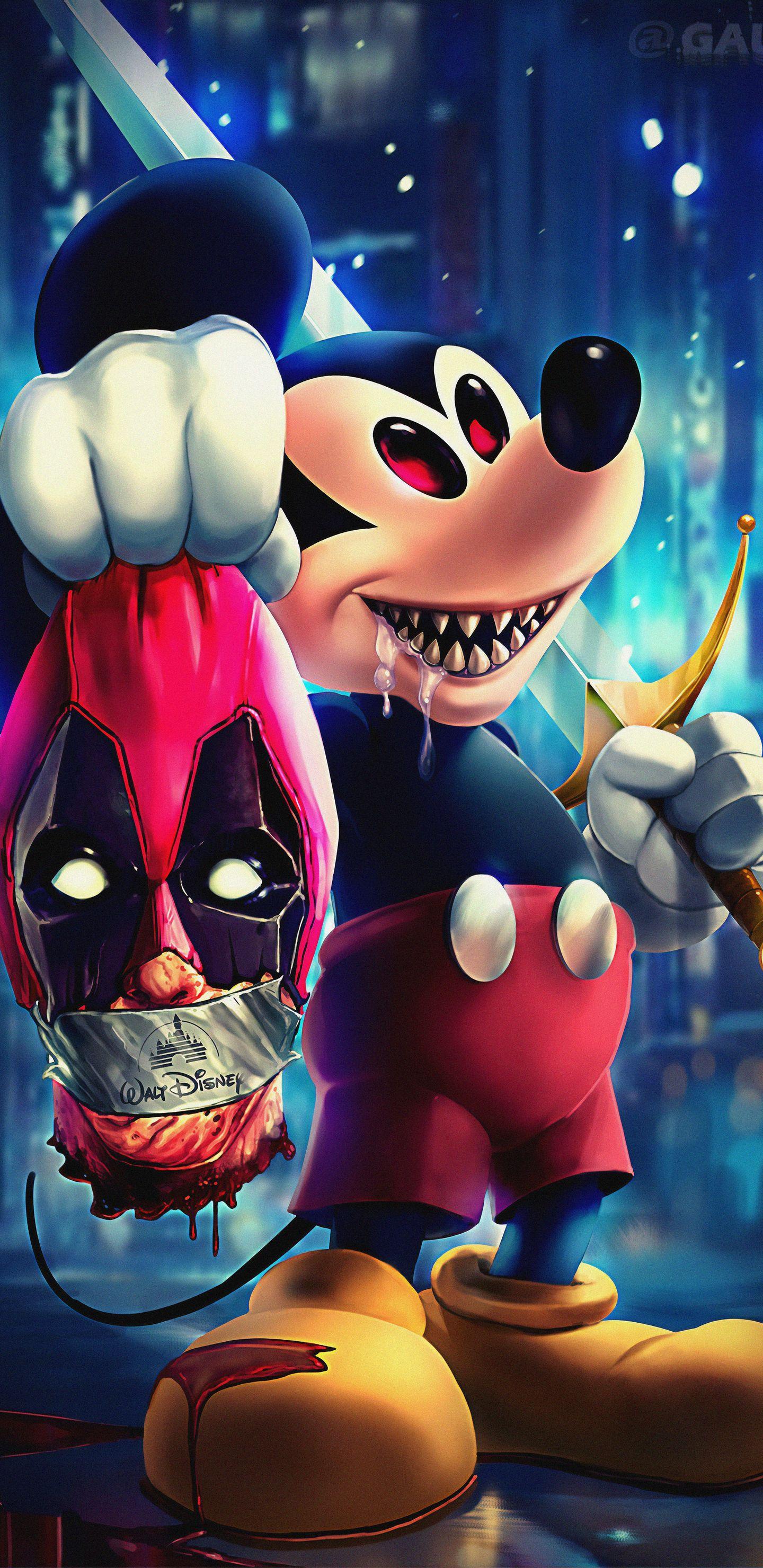 1440x2960 Disney Evil Mickey Samsung Galaxy Note S S SQHD HD 4k Wallpaper, Image, Background, Photo and Picture