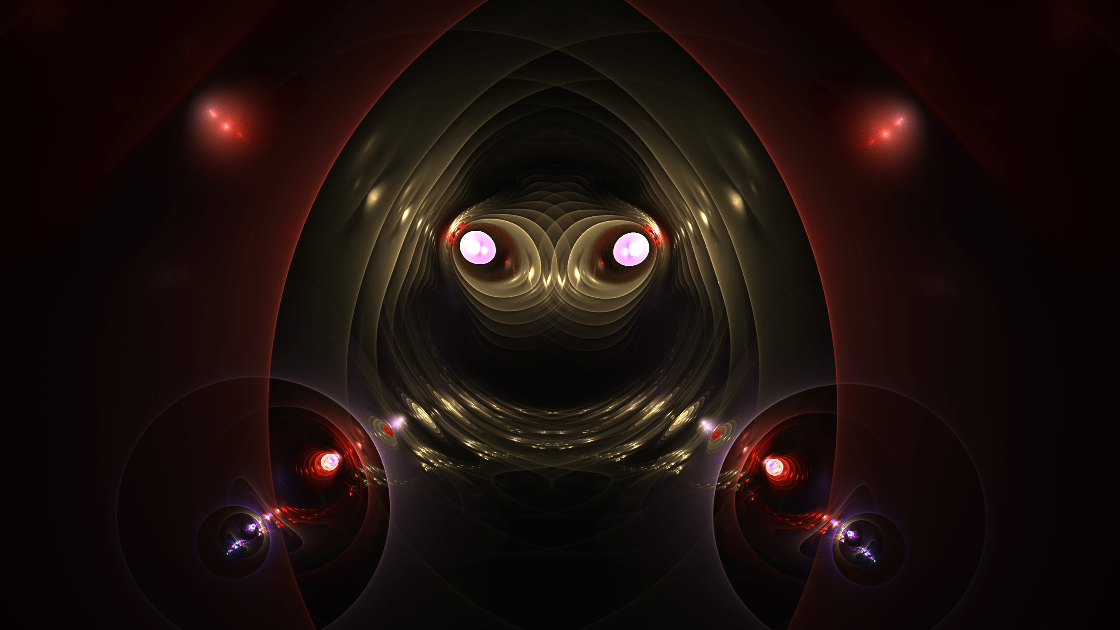 3840x2160 Three Fractal Art Wallpaper