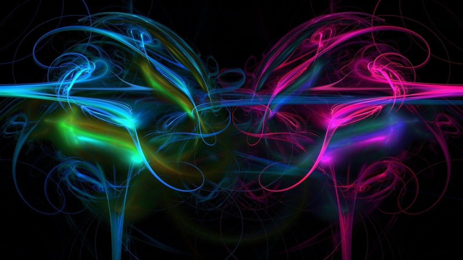 1600x900 Neon Smoke fractal. Neon Smoke. Fractal fascination and more