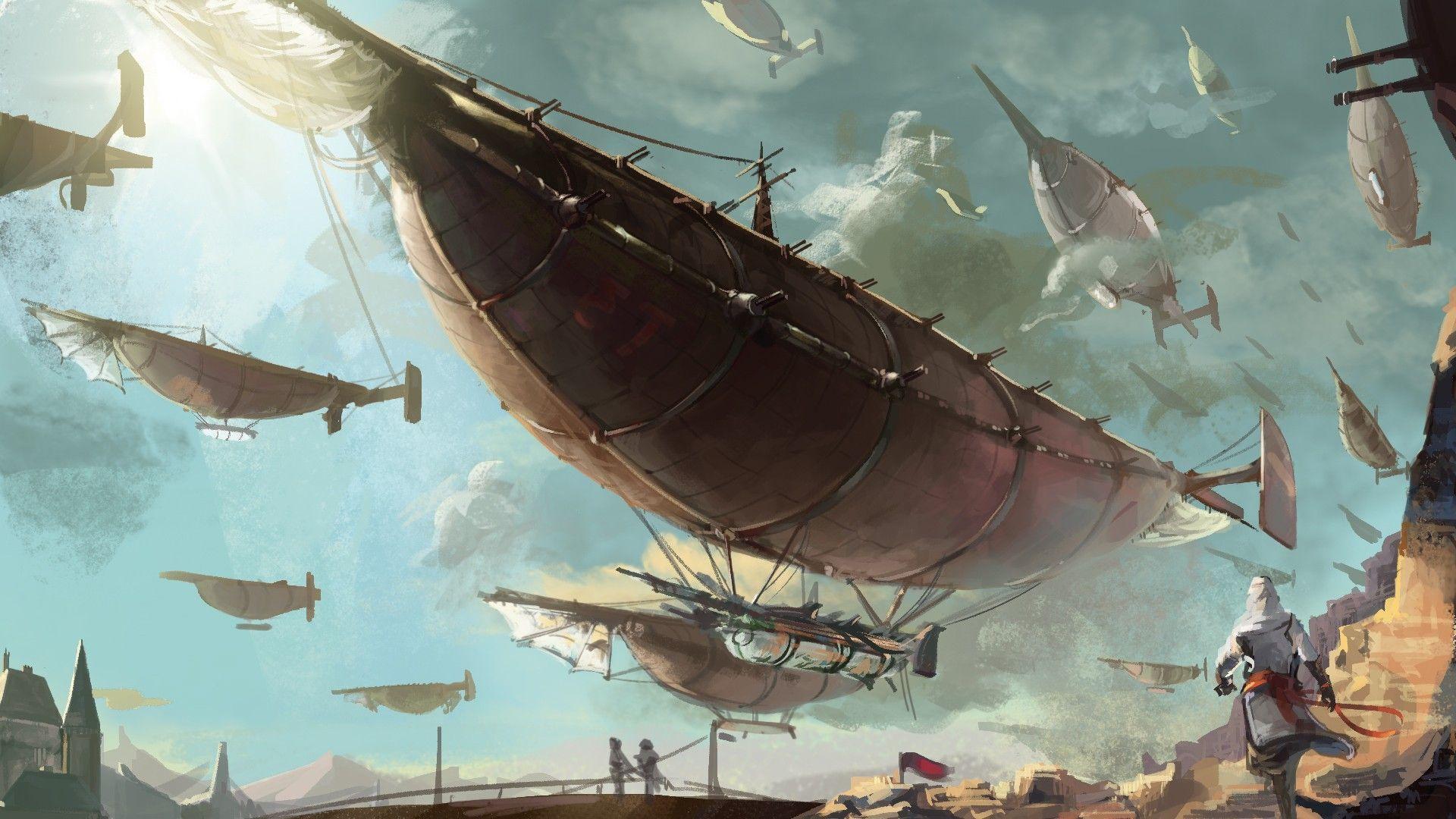 Steampunk Airship Wallpapers - Top Free Steampunk Airship Backgrounds