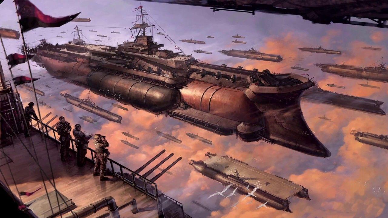 Steampunk Airship Wallpapers Top Free Steampunk Airship Backgrounds Wallpaperaccess