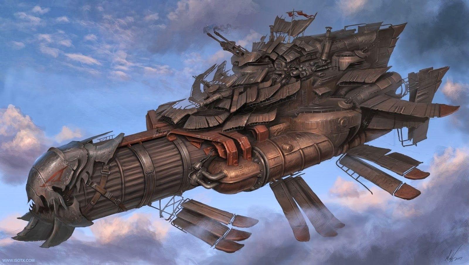 Steampunk Airship Wallpapers - Top Free Steampunk Airship Backgrounds ...