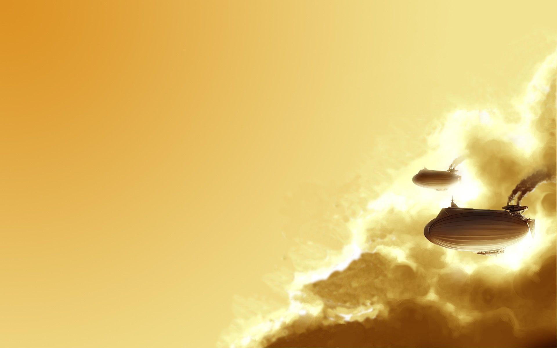1920x1200 steampunk airship, Clouds Wallpaper HD / Desktop and Mobile Background