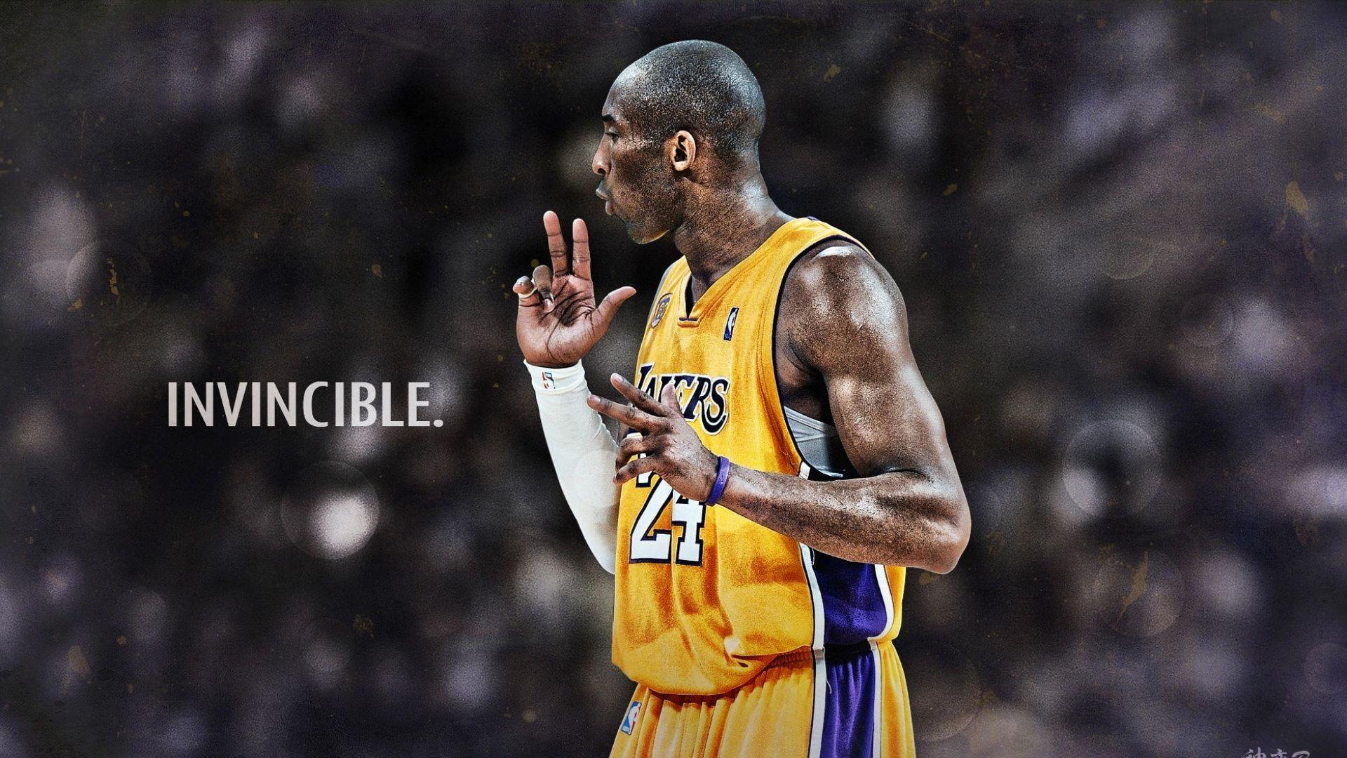 1920x1080 Sports Wallpaper • Kobe Bryant Invincible HD Wallpaper, Kobe Bryant, Sports, Basketball • Wallpaper For You The Best Wallpaper For Desktop & Mobile