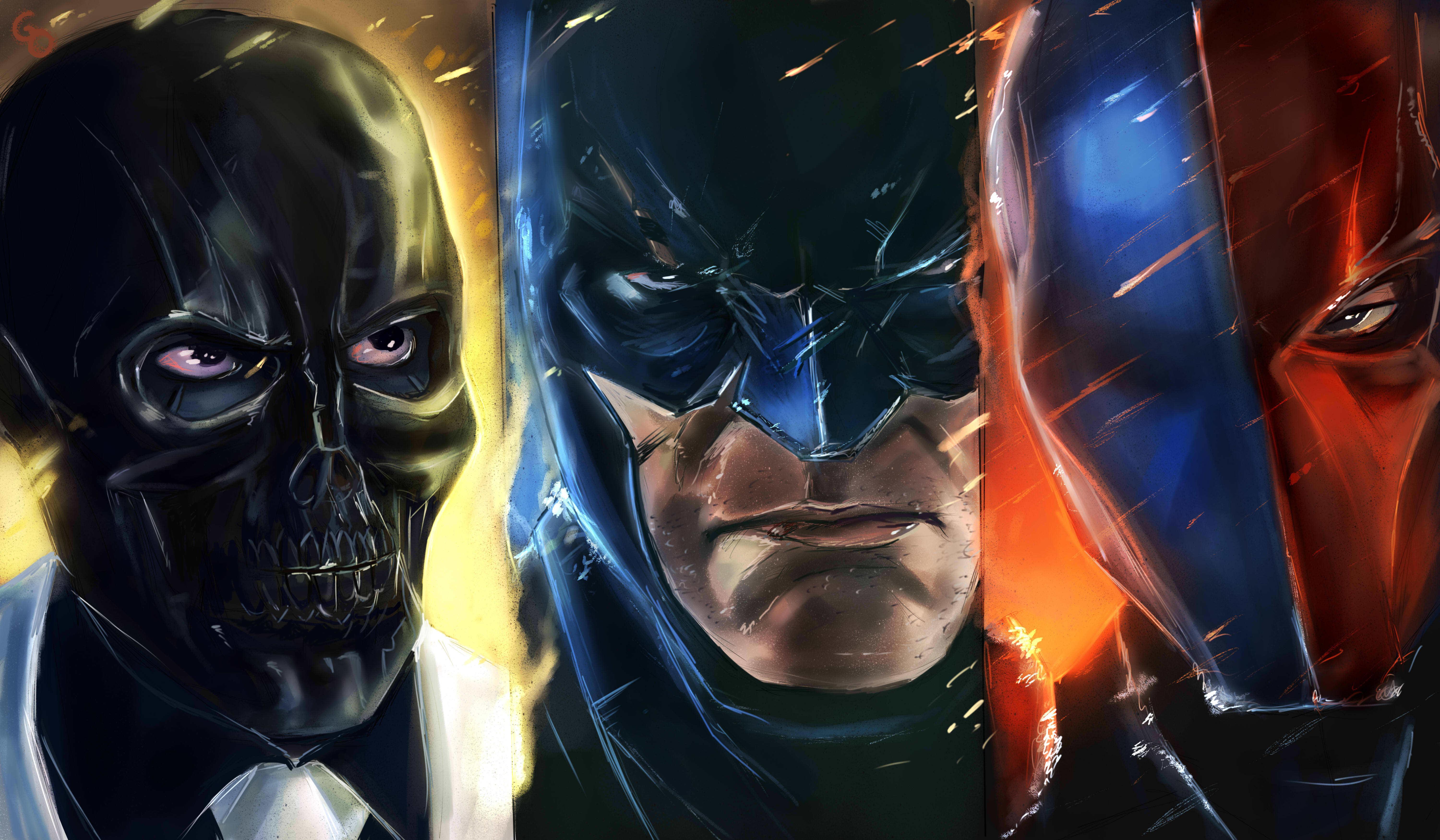6000x3500 Batman Batman Arkham Origins Black Mask Dc Comics Deathstroke Roman Sionis Wallpaper:6000x3500
