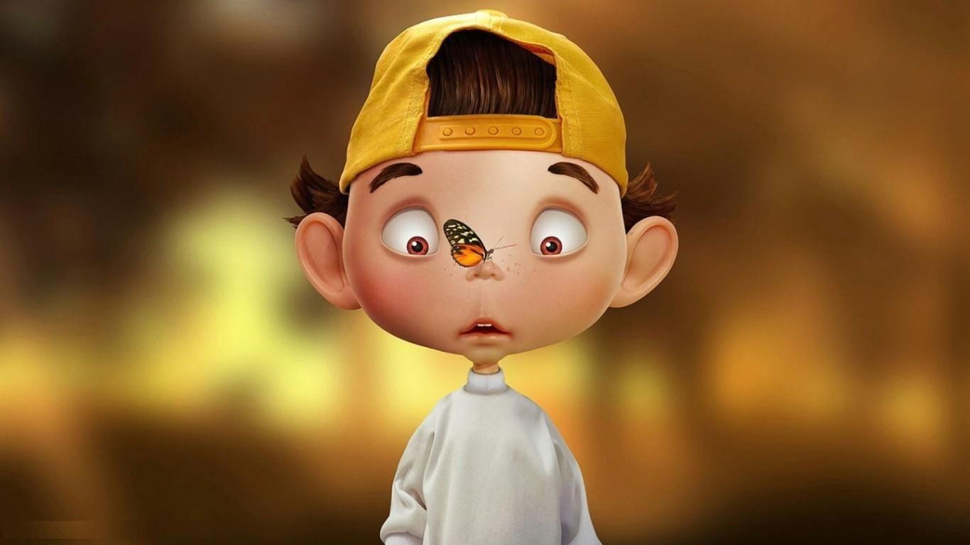 1366x768 cartoons HD wallpaper free for desktop