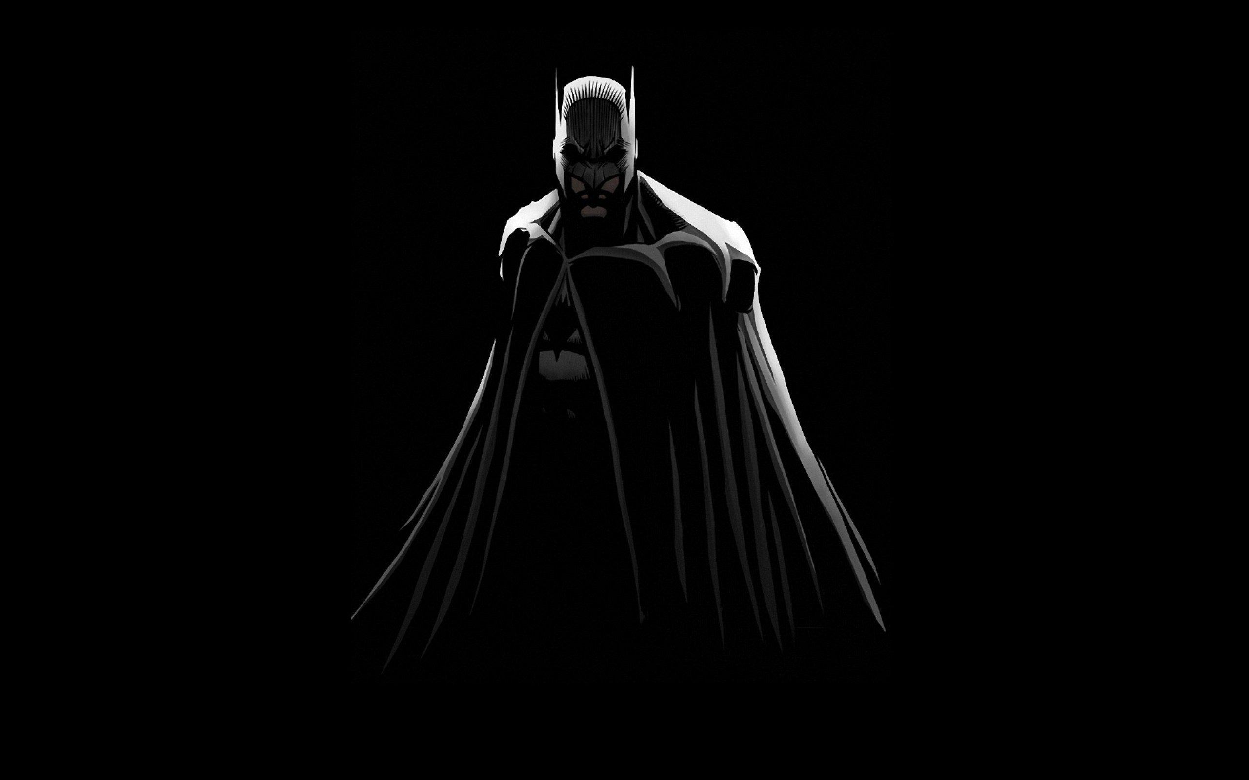 2560x1600 Black Batman Wallpaper