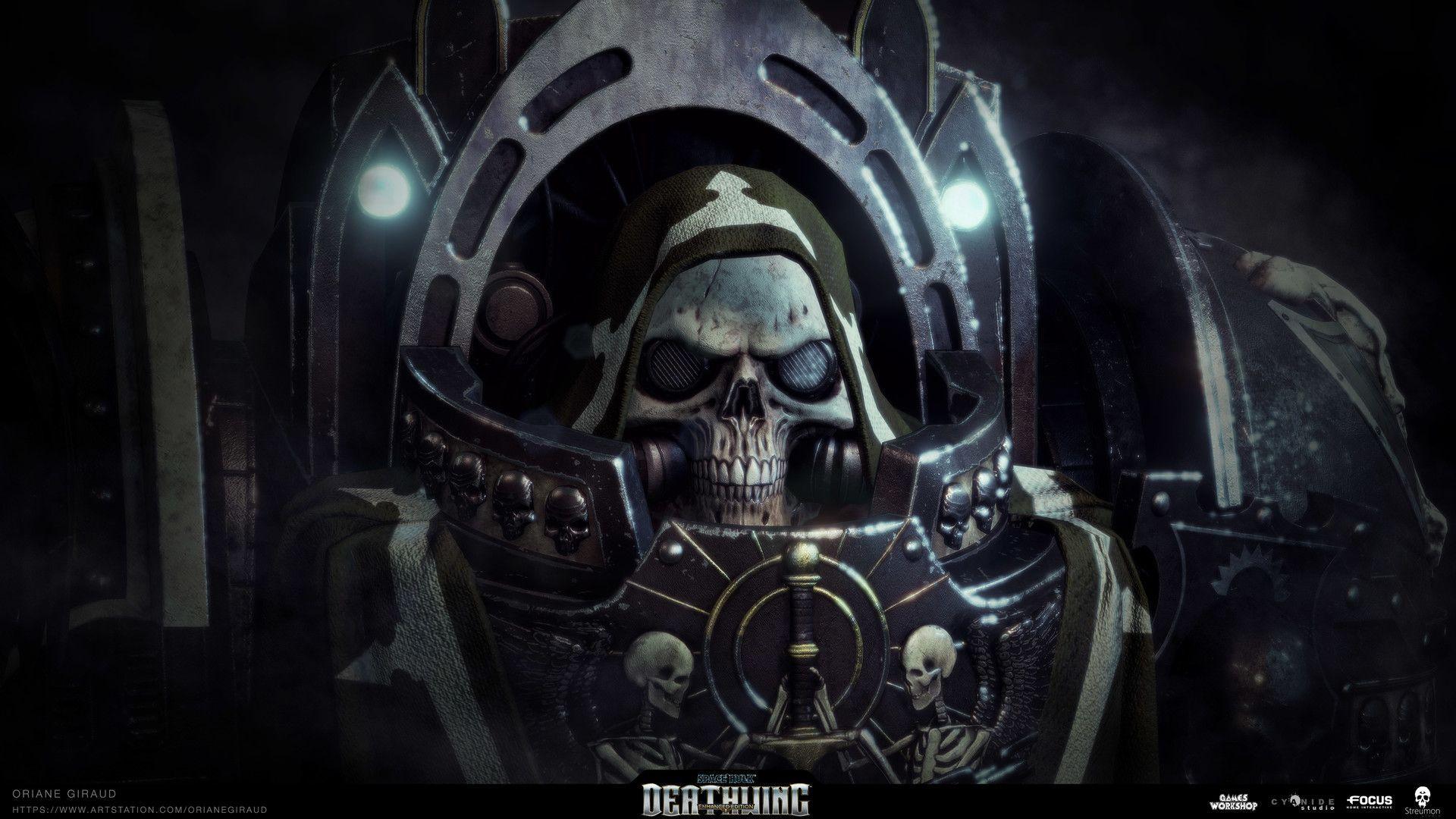 1920x1080 Space Hulk Deathwing Chaplain, Oriane Giraud. Warhammer art, Warhammer fantasy, Space marine chaplain