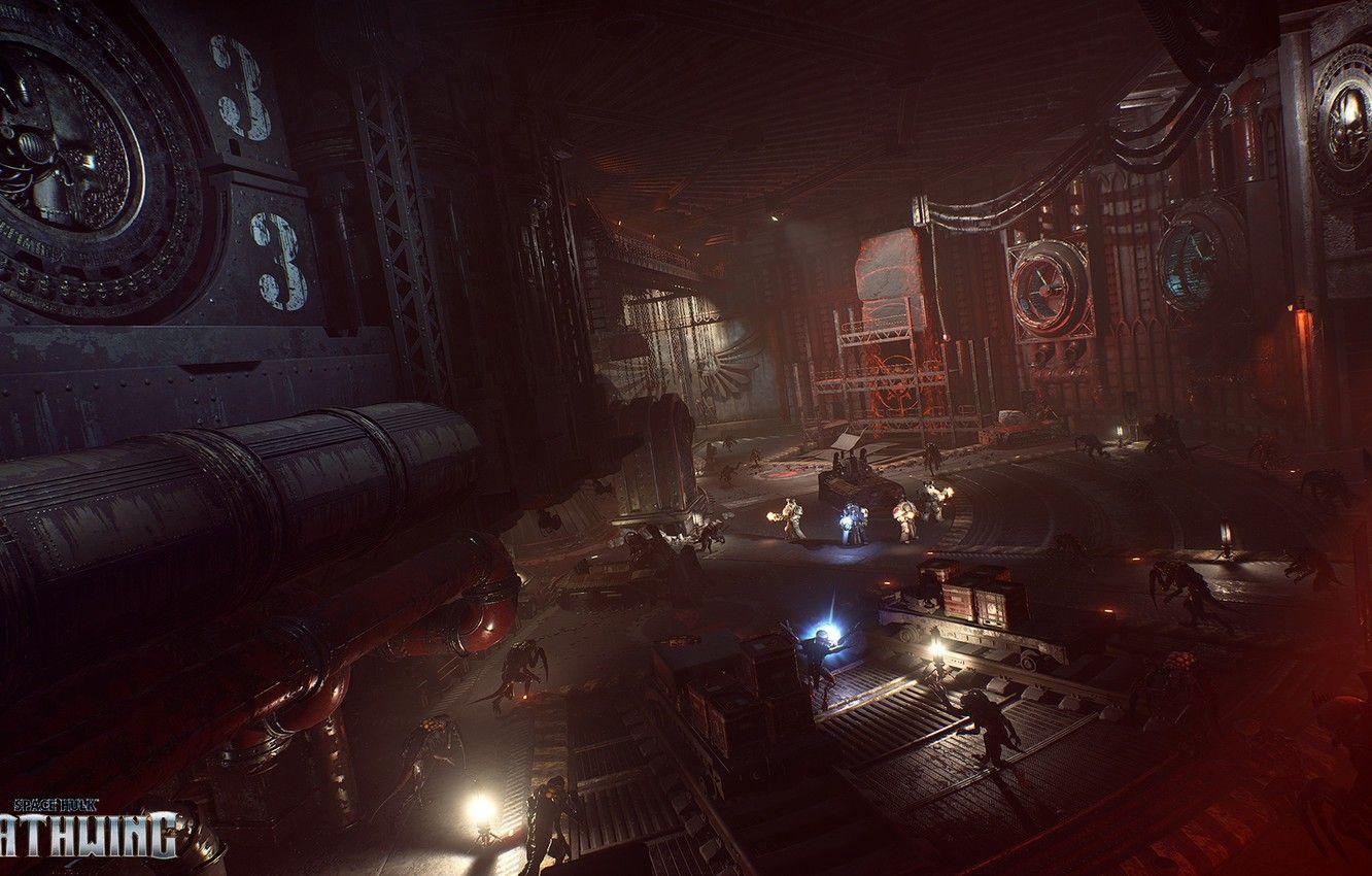 1332x850 Wallpaper monsters, Warhammer, space Marines, Warhammer 40K, Space Hulk: Deathwing, space hulk image for desktop, section игры