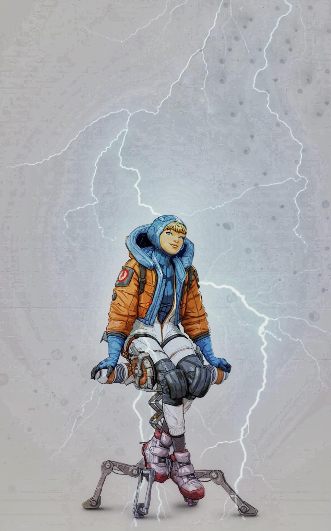 1125x1801 Made a wallpaper of Wattson for the community! ⚡️