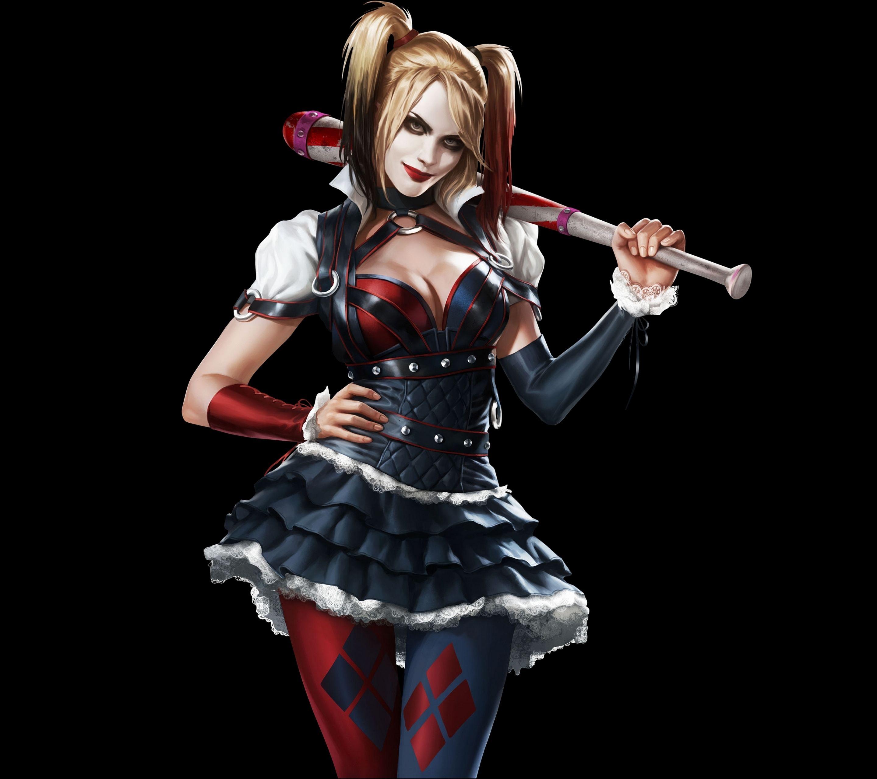 2880x2560 Wallpaper Joker And Harley Quinn Love