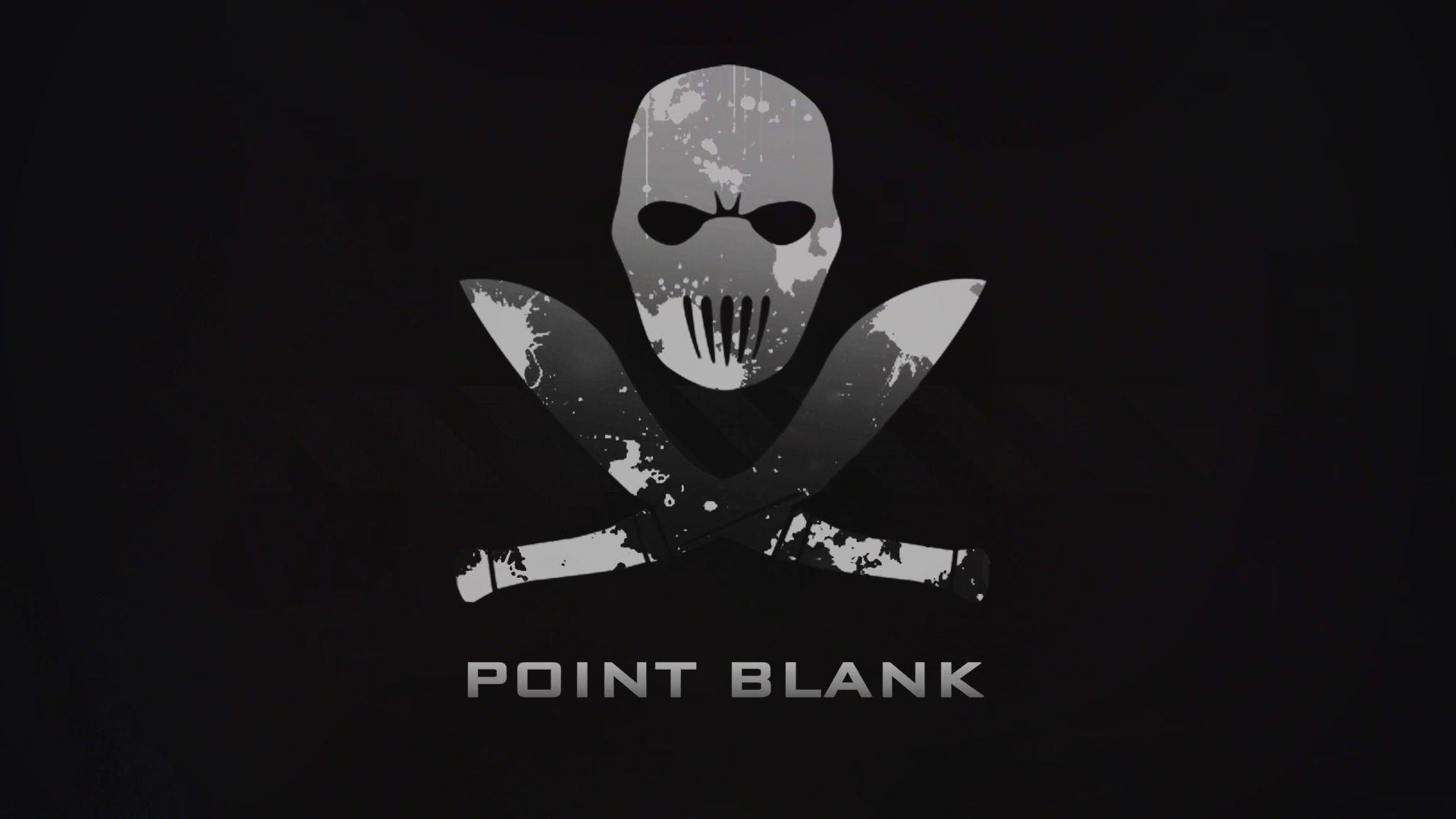 1920x1080 Wallpaper download minimalism, black background, the game, skull, point blank resolution 1920x1080