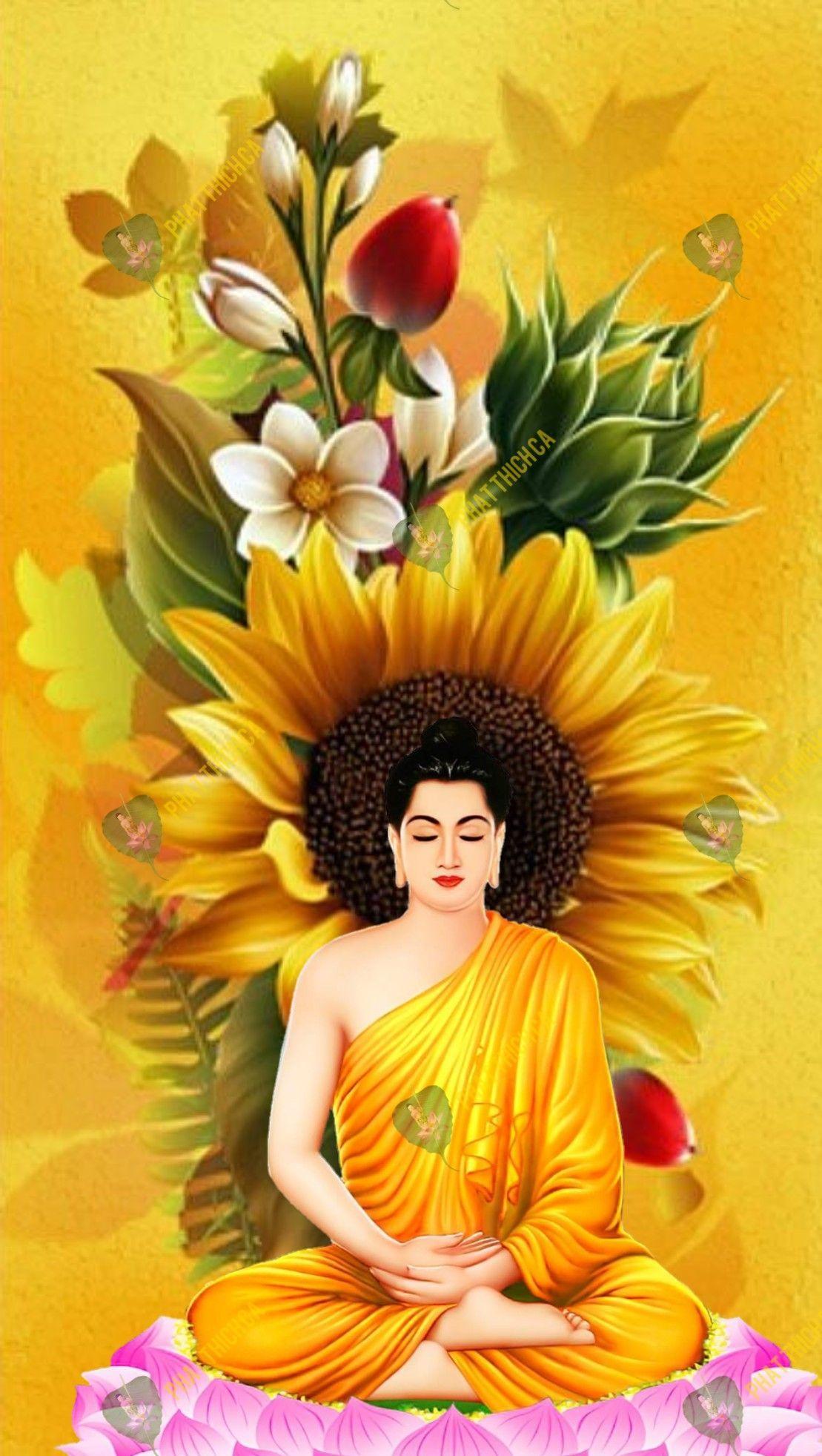 1109x1963 Bhavtu sabba manglam. Buddha painting, Buddha art painting, Buddha art