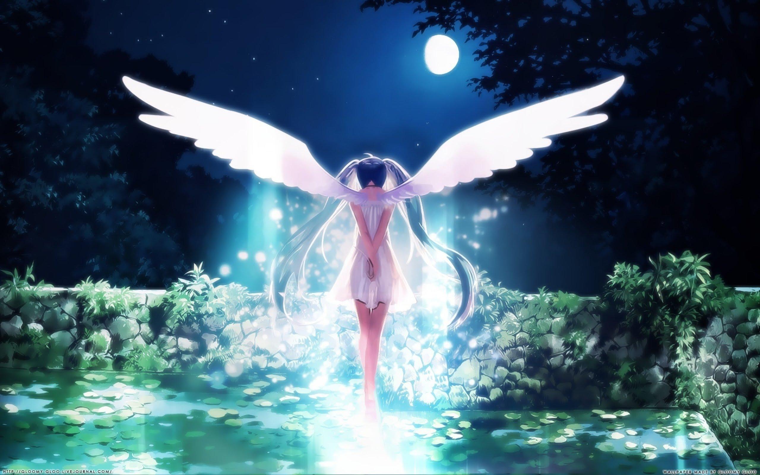 2560x1600 ♪ [Hatsune Miku] Ánh trăng huyền ảo Moon Vietnamese Version