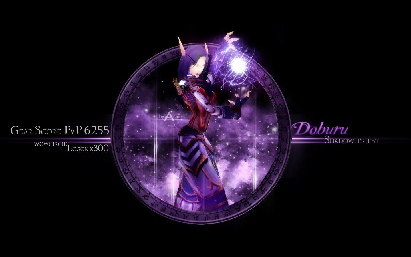 1440x900 Blood Elf Priest / Speed Art Shadow Priest HD Wallpaper