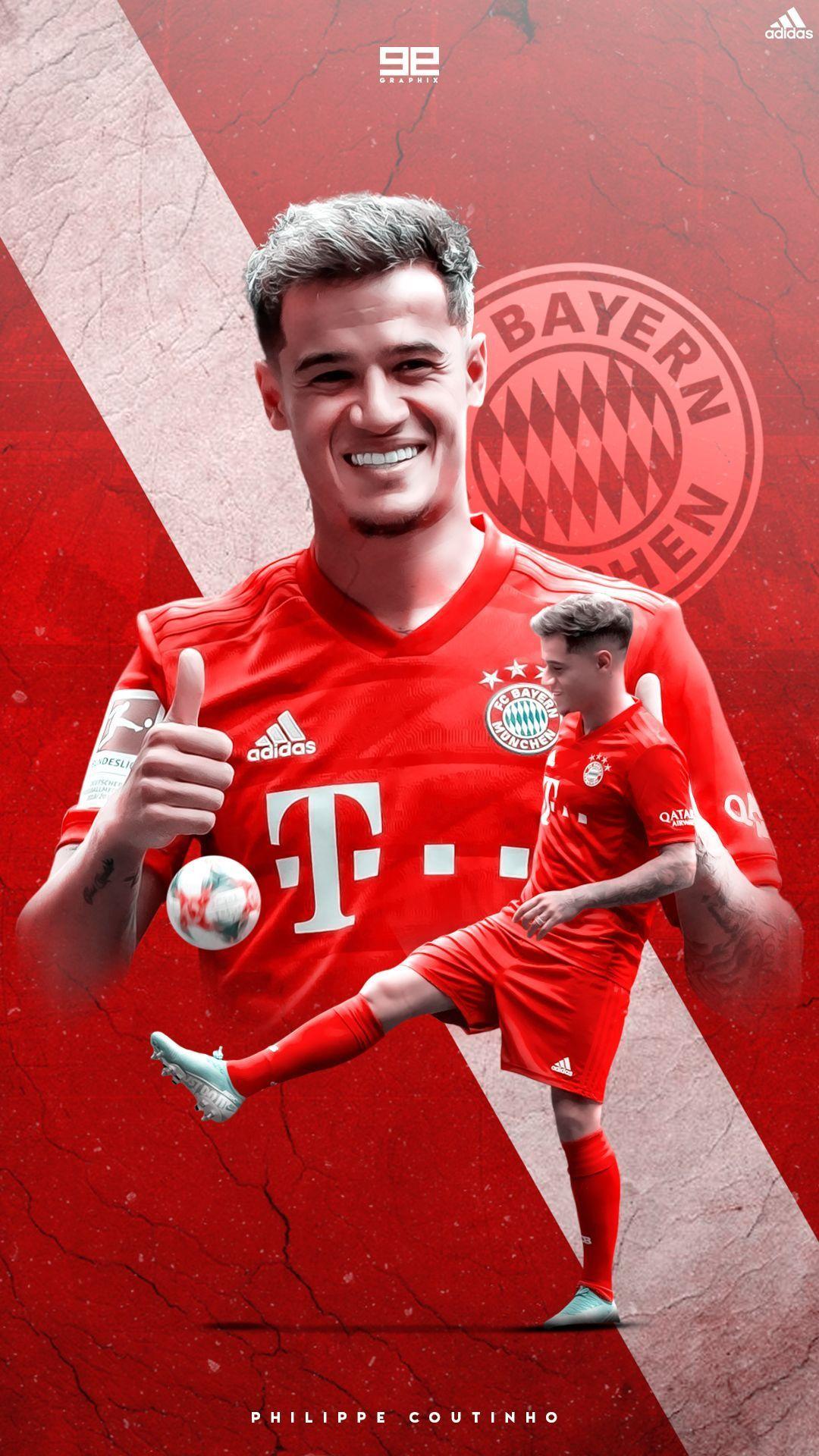 1080x1920 Coutinho Bayern Munich Wallpaper