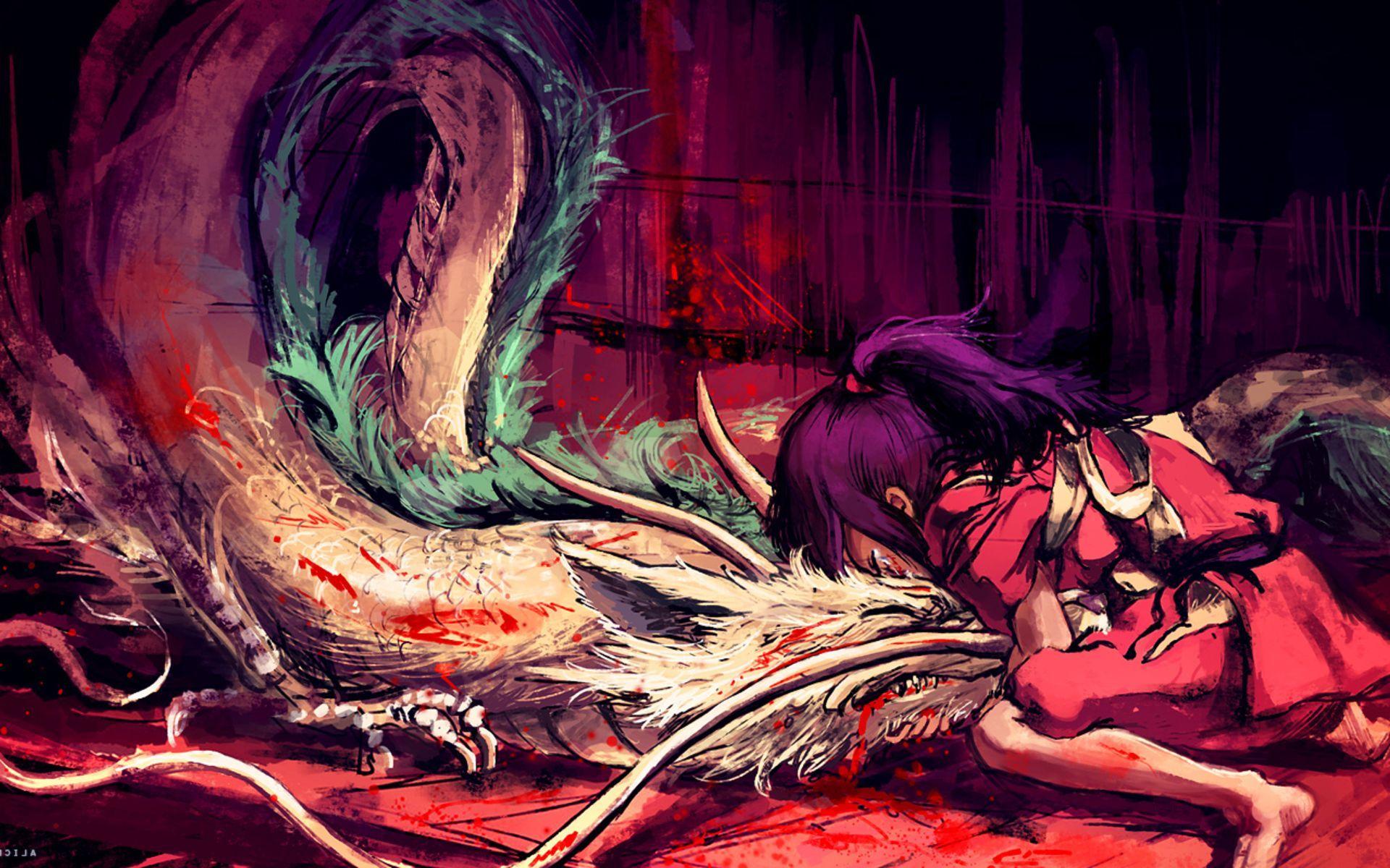 1920x1200 Download HD Wallpaper Of 514 Spirited Away, Chihiro, Haku, Studio Ghibli. Free Download High Quality And Widescreen Res. Studio Ghibli, Scenery Wallpaper, Ghibli