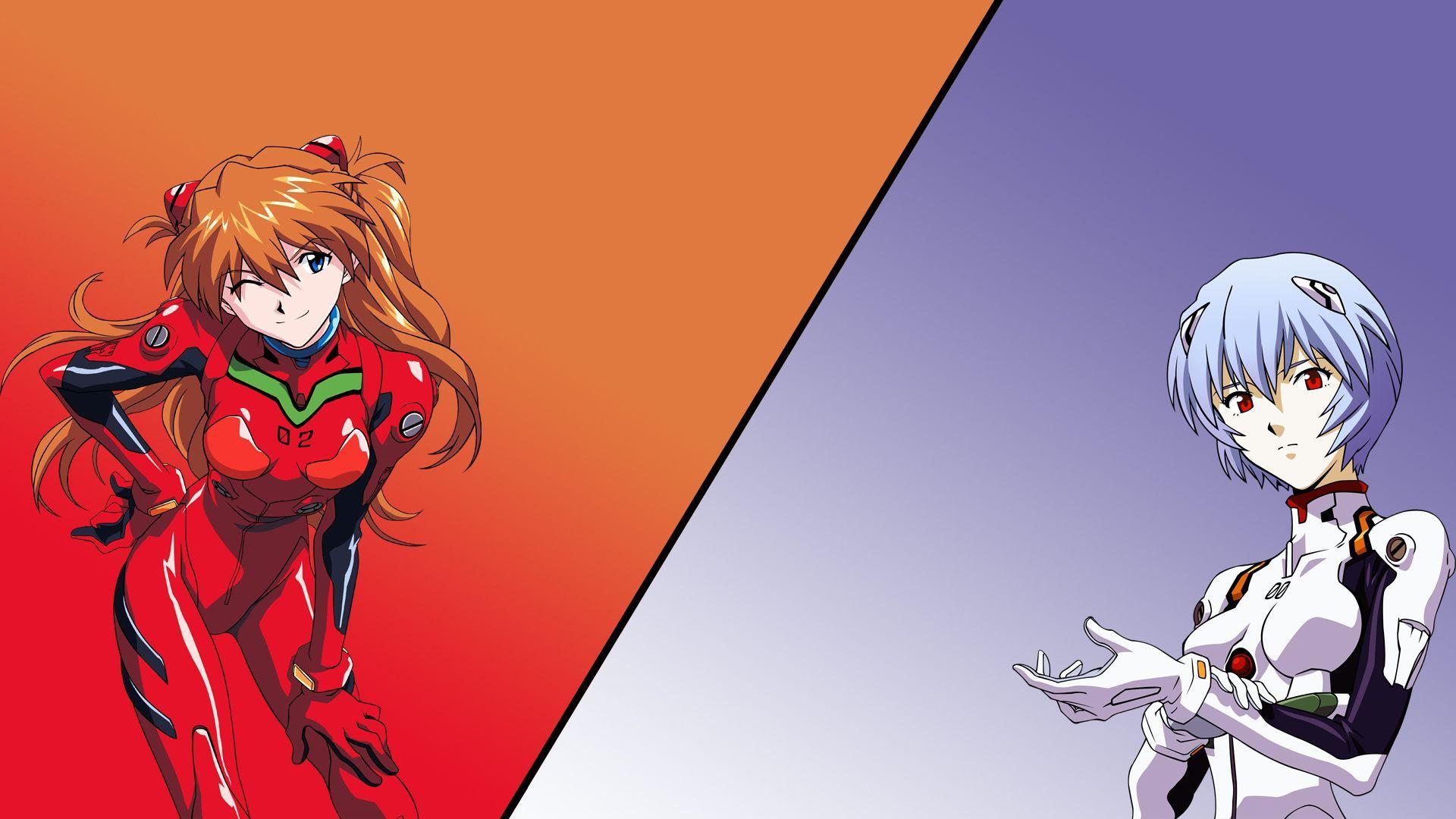1920x1080 Asuka Y Rei Evangelion Wallpaper