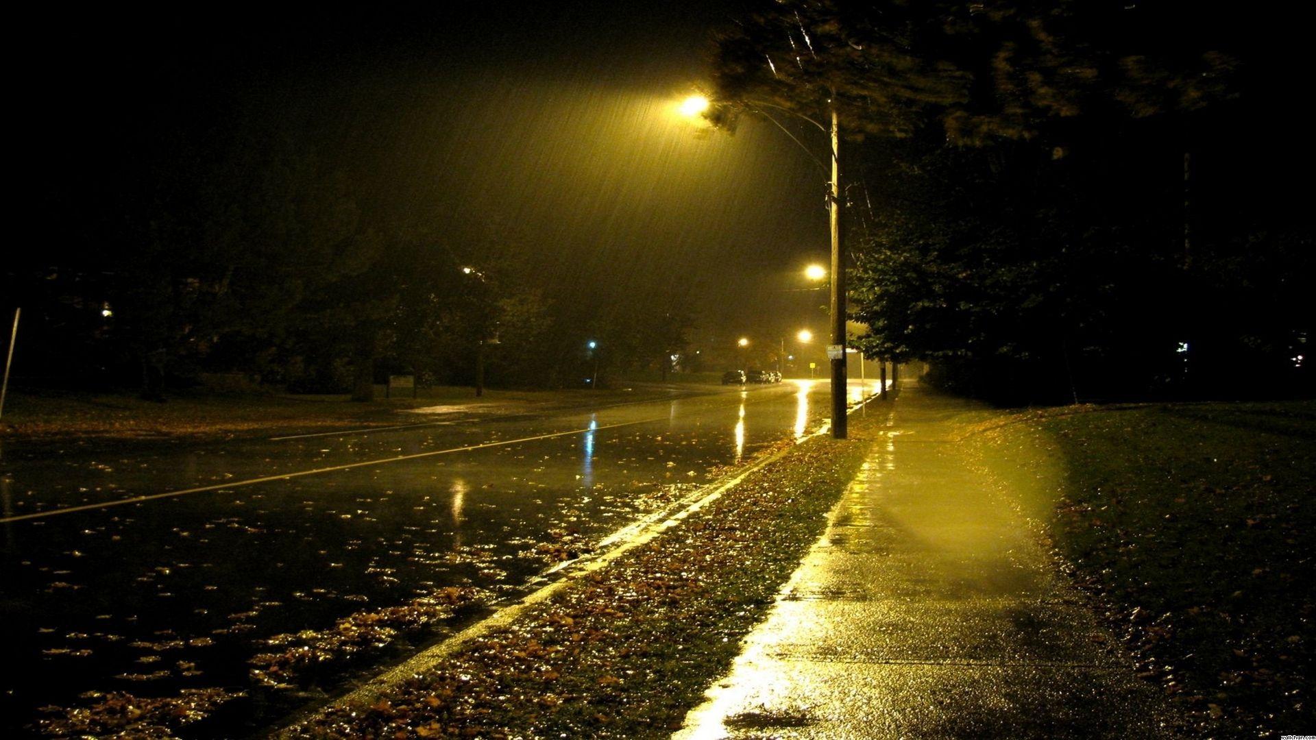 1920x1080 Rain Street Streets Raining Urban City Cities Wallpaper Wallchan. Night street photography, Rainy city, City wallpaper