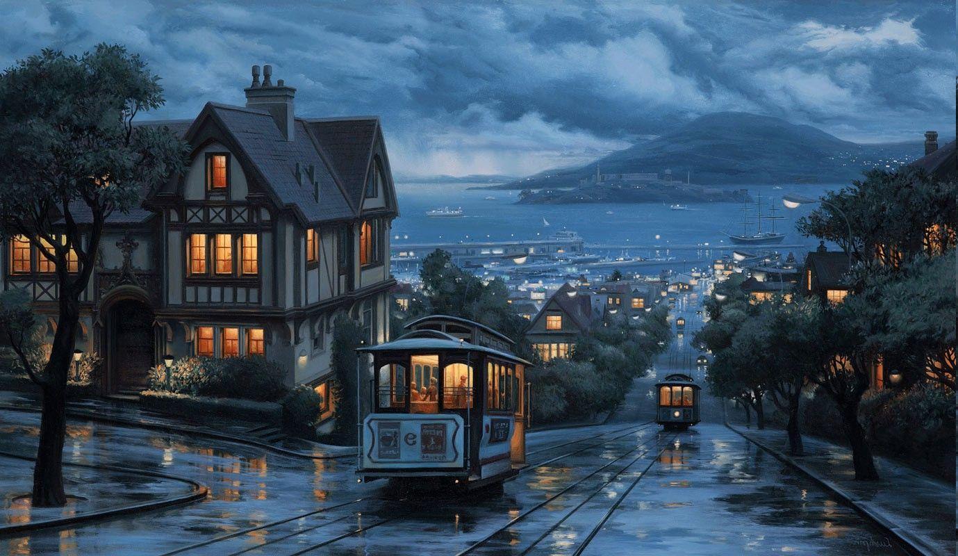 1379x800 City Rain Wallpaper