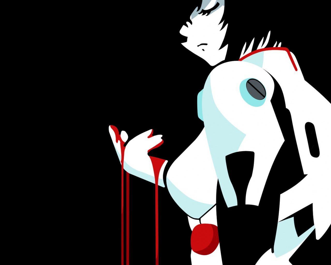 1280x1024 Wallpaper Minimal, Anime Girl, Rei Ayanami, Neon Genesis Ayanami Blood Wallpaper & Background Download