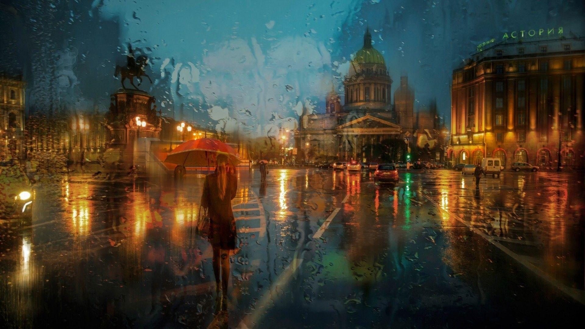 1920x1080 Rainy Day Wallpaper