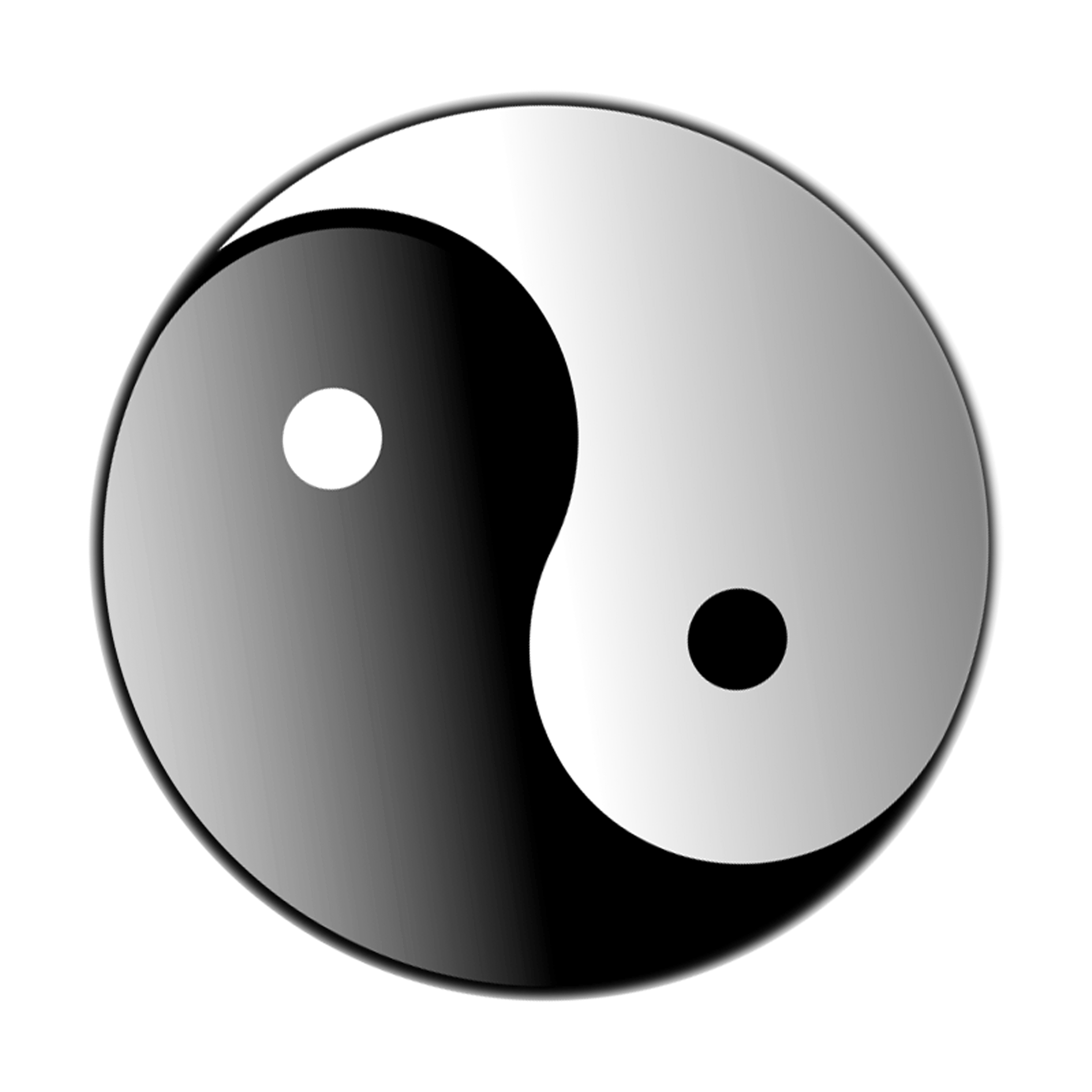 3333x3333 yin yang symbol 3D