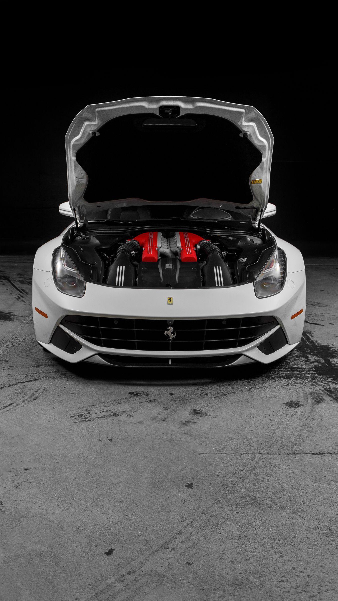 1350x2400 Download wallpaper 1350x2400 ferrari, sports car, hood car, engine, coachbuilder, car heart, minimalism iphone 8+/7+/6s+/for parallax HD background