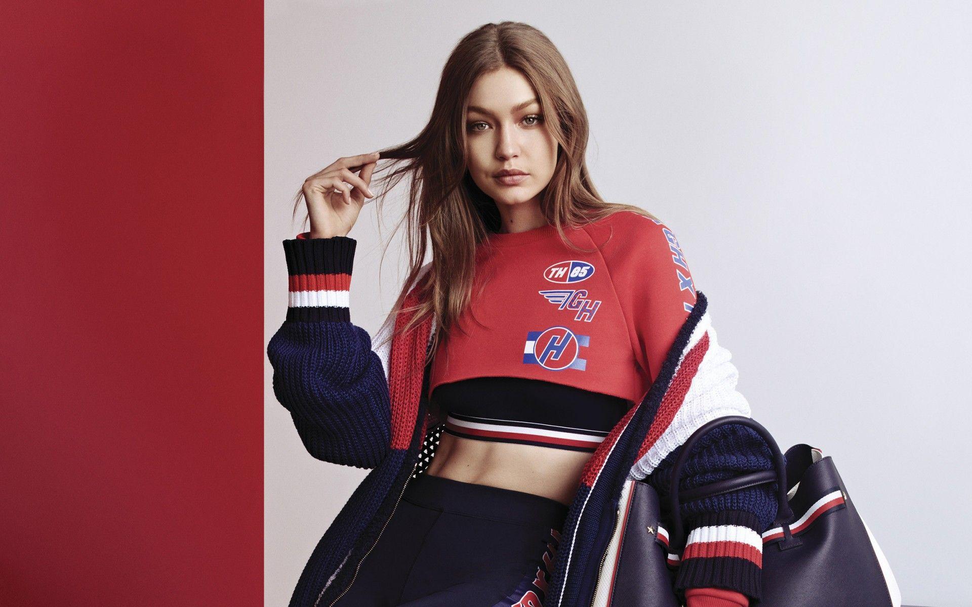1920x1200 Gigi Hadid Tommy Hilfiger Wallpaper