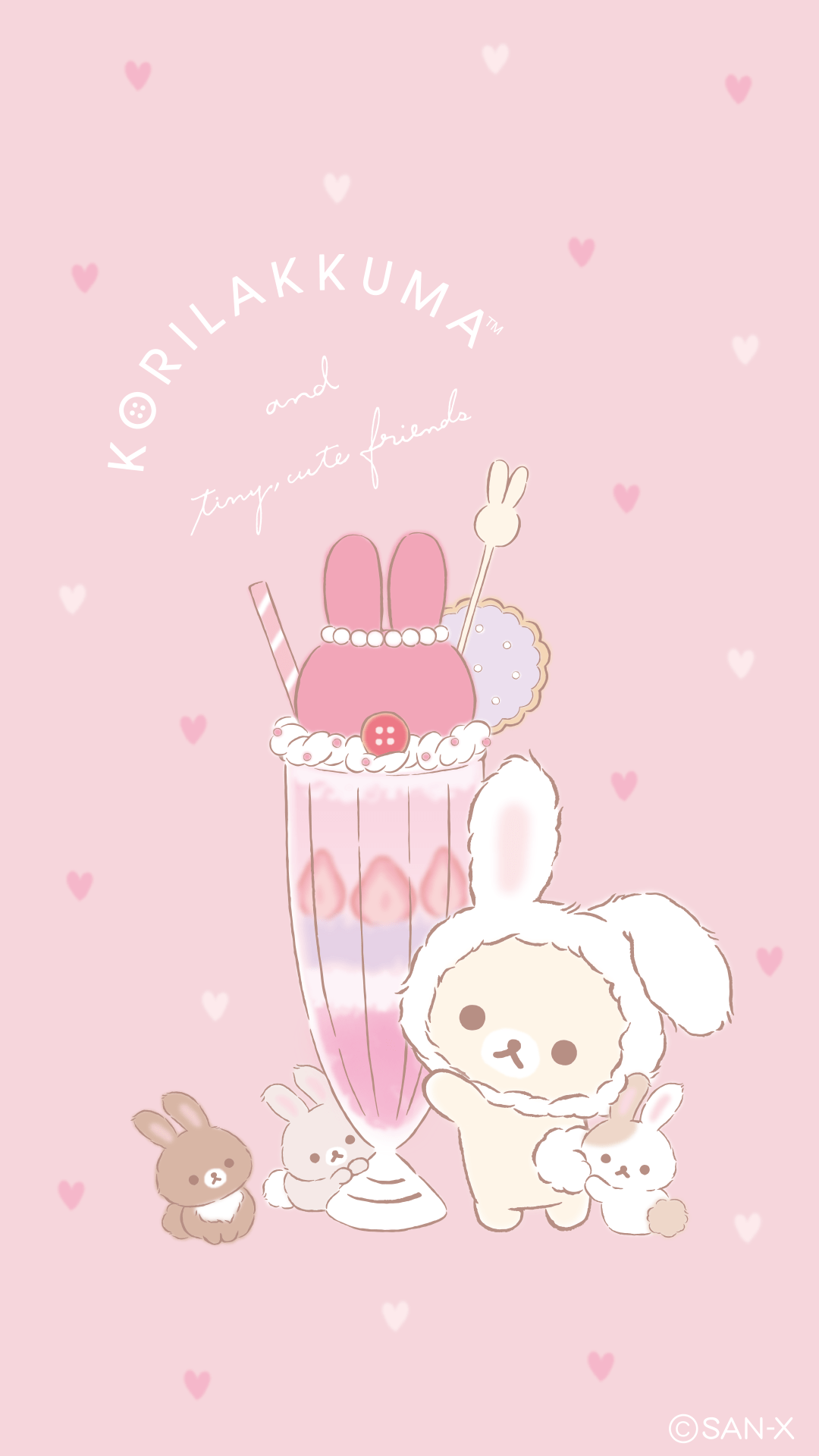 1080x1920 San X Free Smartphone Wallpaper With Rilakkuma And Kokoro Araiguma!