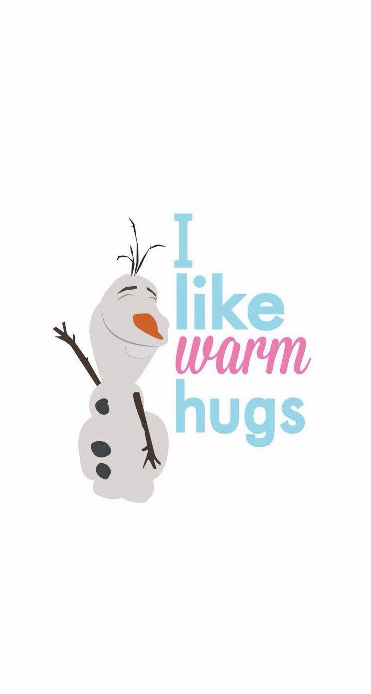 744x1392 Tap image for more Disney Frozen iPhone wallpaper! Olaf likes warm hugs - iPho. Disney phone wallpaper, Wallpaper iphone disney, Cute disney wallpaper