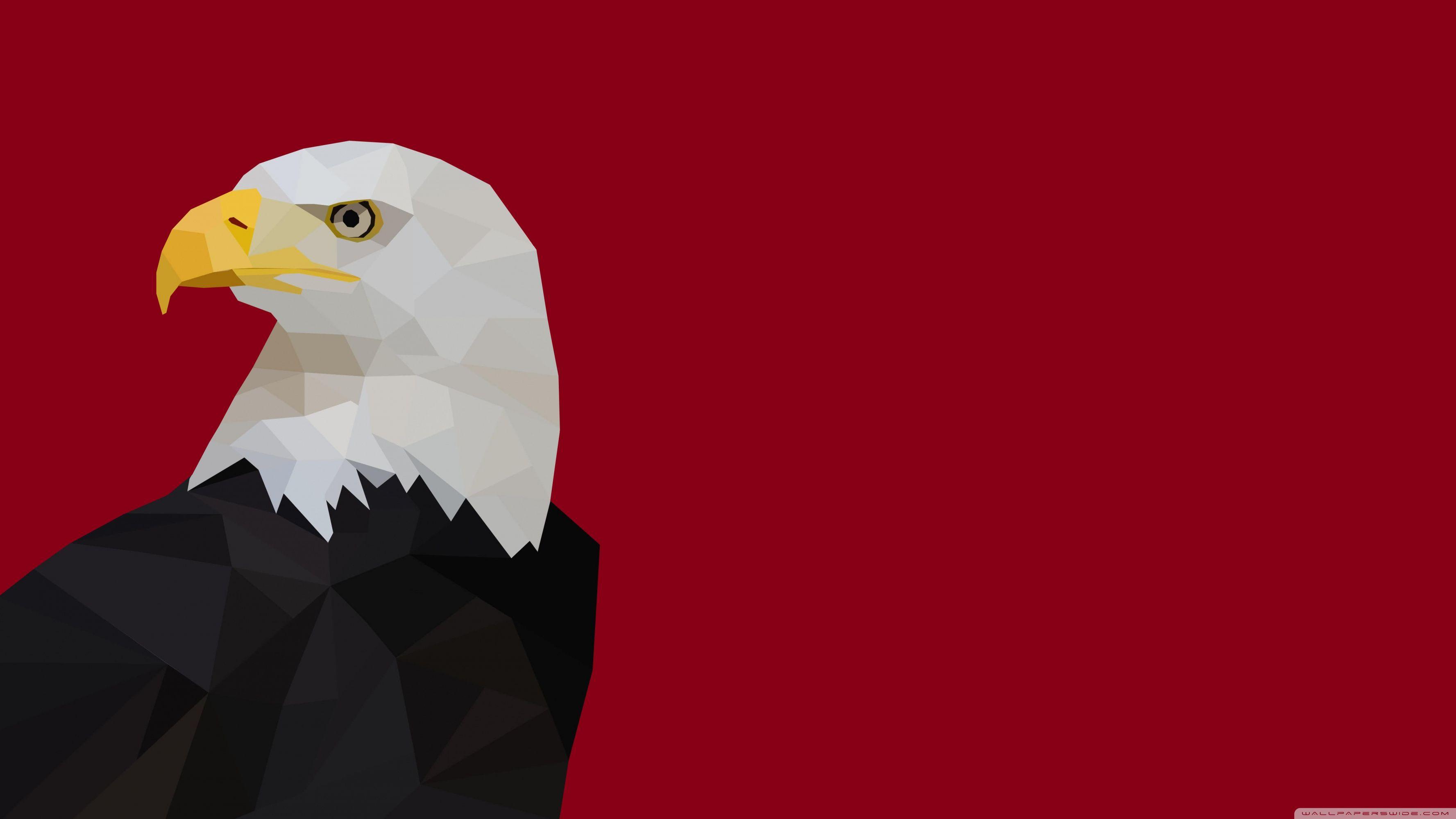 3554x1999 Bald Eagle Polygon Ultra HD Desktop Background Wallpaper for 4K UHD TV : Widescreen & UltraWide Desktop & Laptop : Tablet