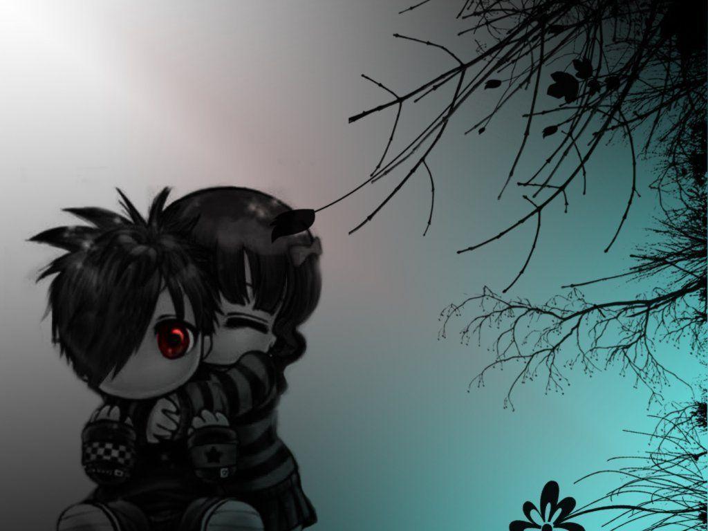 1024x768 Emo True Love. Emo love, Emo love cartoon, Emo wallpaper