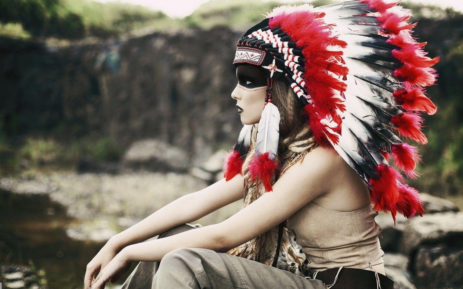 1920x1200 Native Americans, Headdress, Profile Wallpaper HD / Desktop