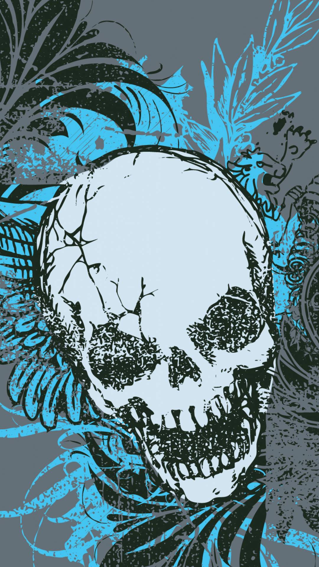 1080x1920 Samsung Galaxy A7 Wallpaper: Skull Cover Mobile Android Background