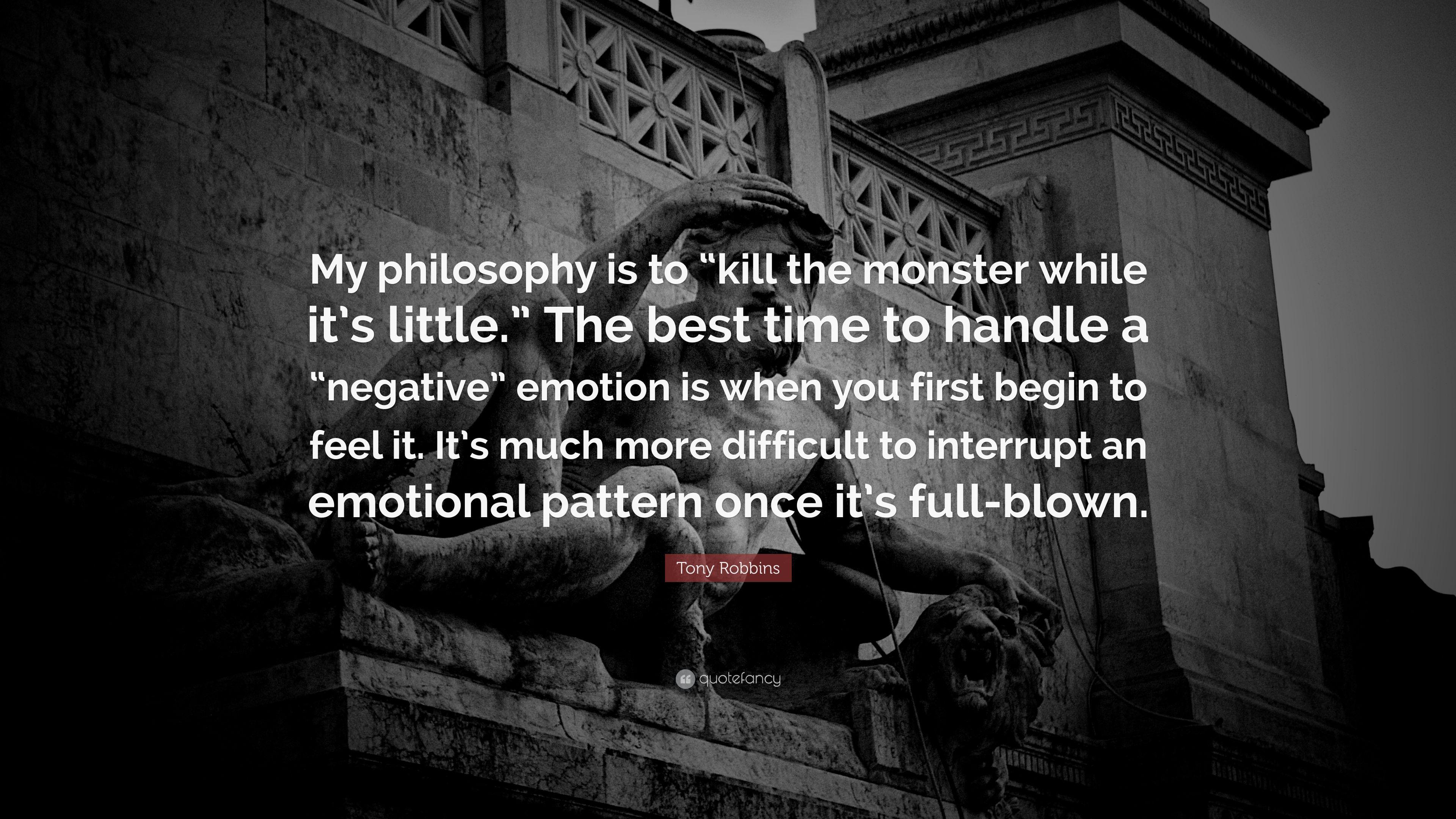 3840x2160 my Philosophy Is To “kill The Monster While It's Little Watts Art Quotes