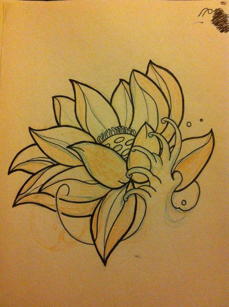772x1034 Lotus Flower Wallpaper Design
